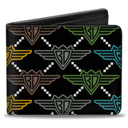 Bi-Fold Wallet - Buckle-Down BD Monogram Black Multi Neon Bi-Fold Wallets Buckle-Down