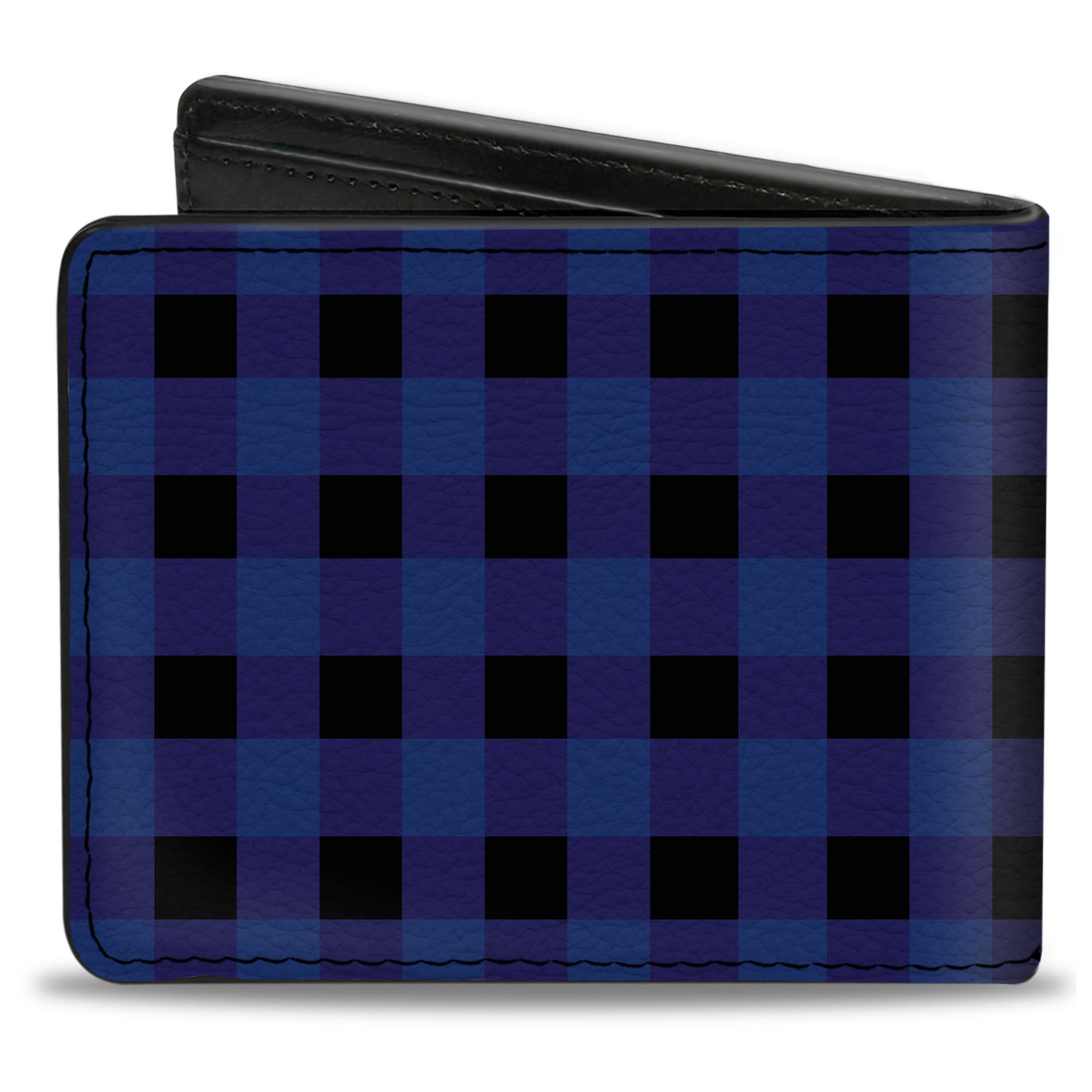 Bi-Fold Wallet - Buffalo Plaid Black Blue Bi-Fold Wallets Buckle-Down