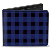Bi-Fold Wallet - Buffalo Plaid Black Blue Bi-Fold Wallets Buckle-Down