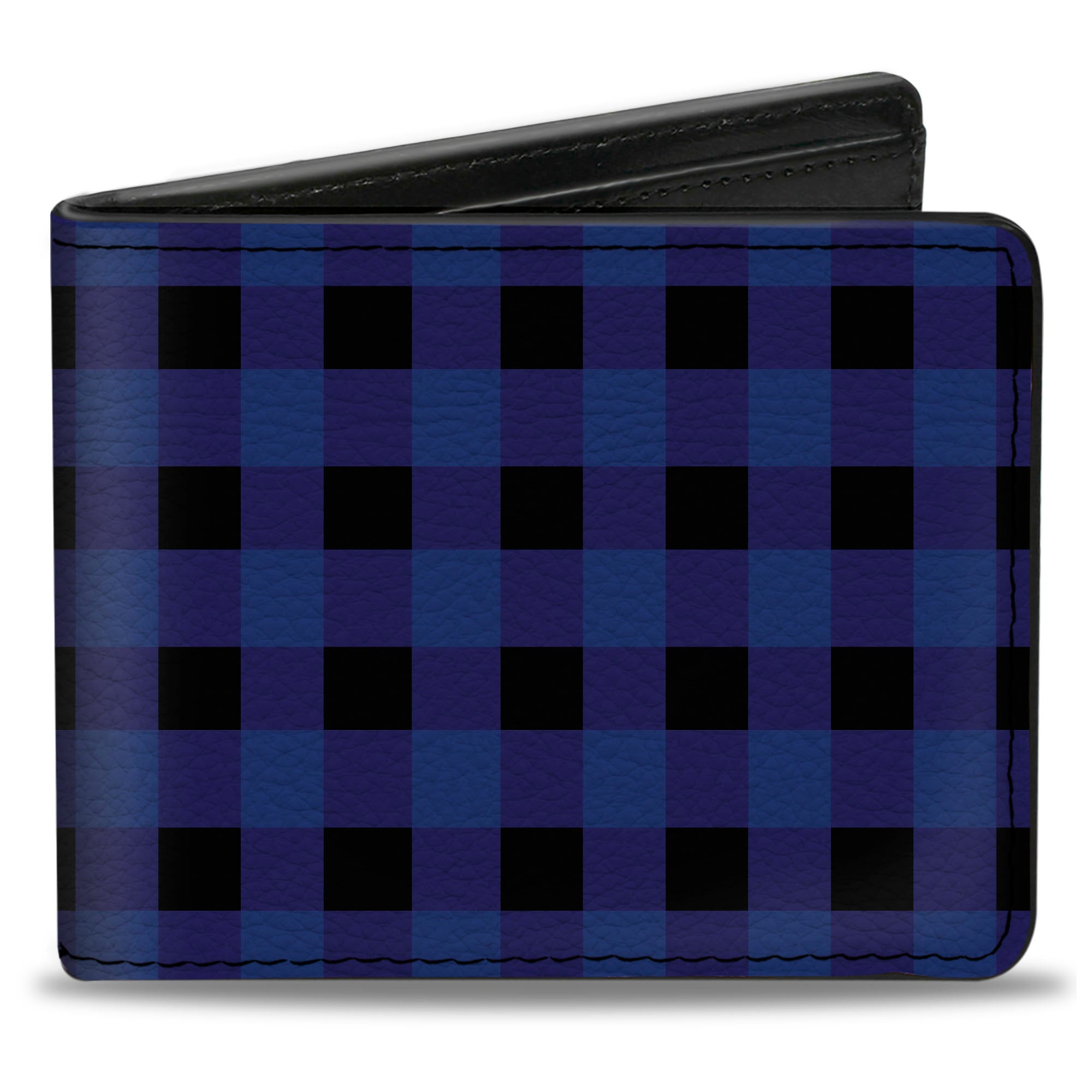 Bi-Fold Wallet - Buffalo Plaid Black Blue Bi-Fold Wallets Buckle-Down