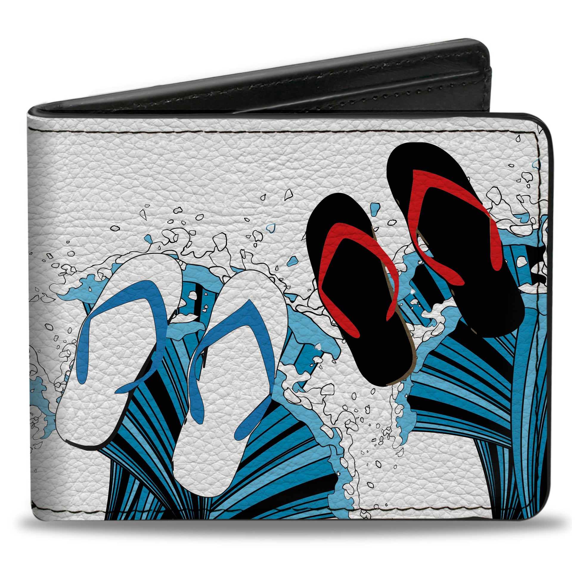 Bi-Fold Wallet - Beach Flip Flops Bi-Fold Wallets Buckle-Down