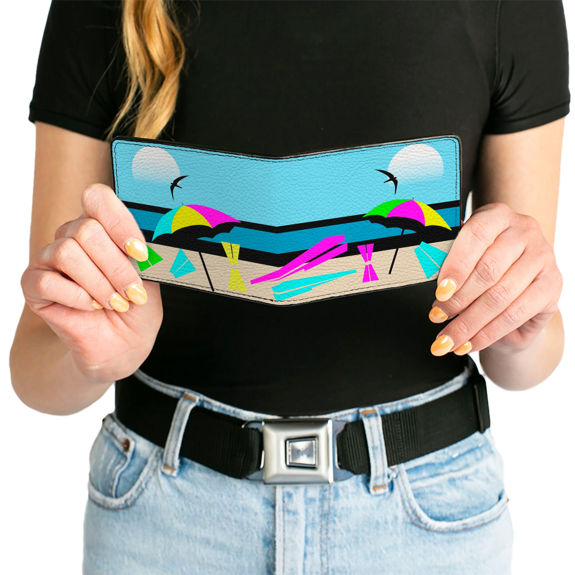 Bi-Fold Wallet - Beach Scene 2 Bi-Fold Wallets Buckle-Down