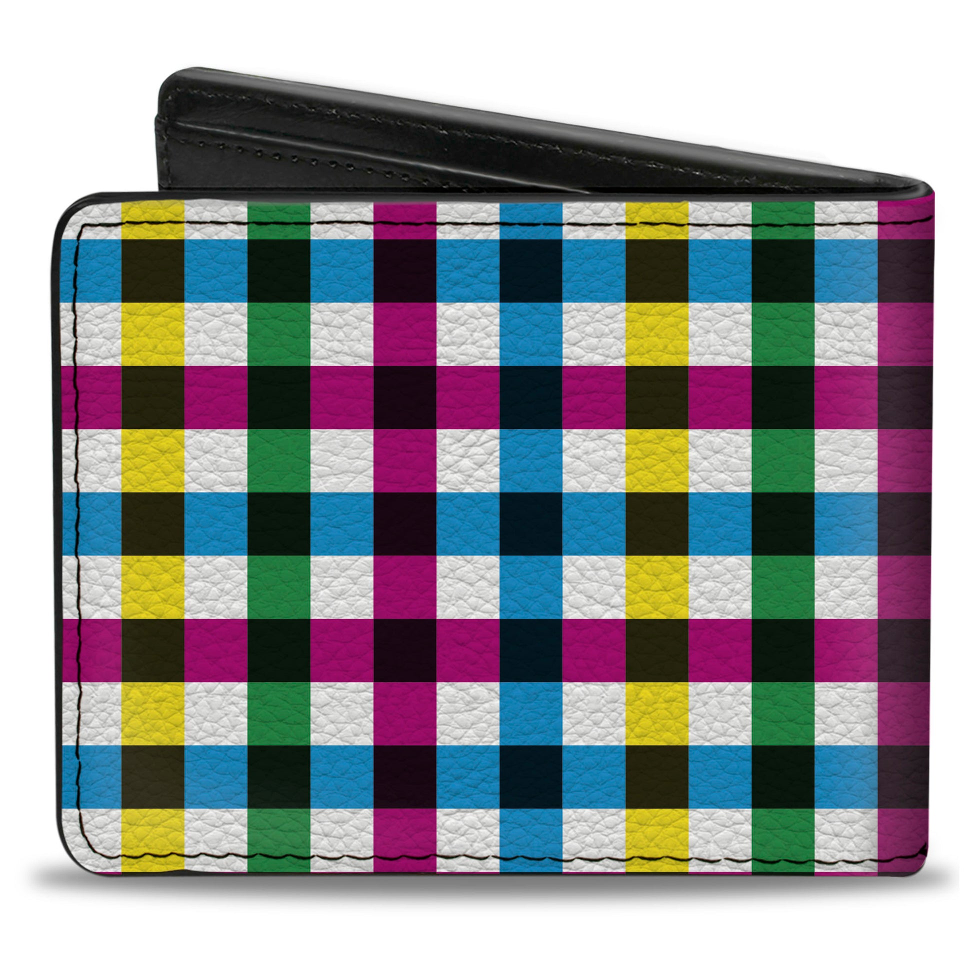 Bi-Fold Wallet - Buffalo Plaid White Multi Color Bi-Fold Wallets Buckle-Down