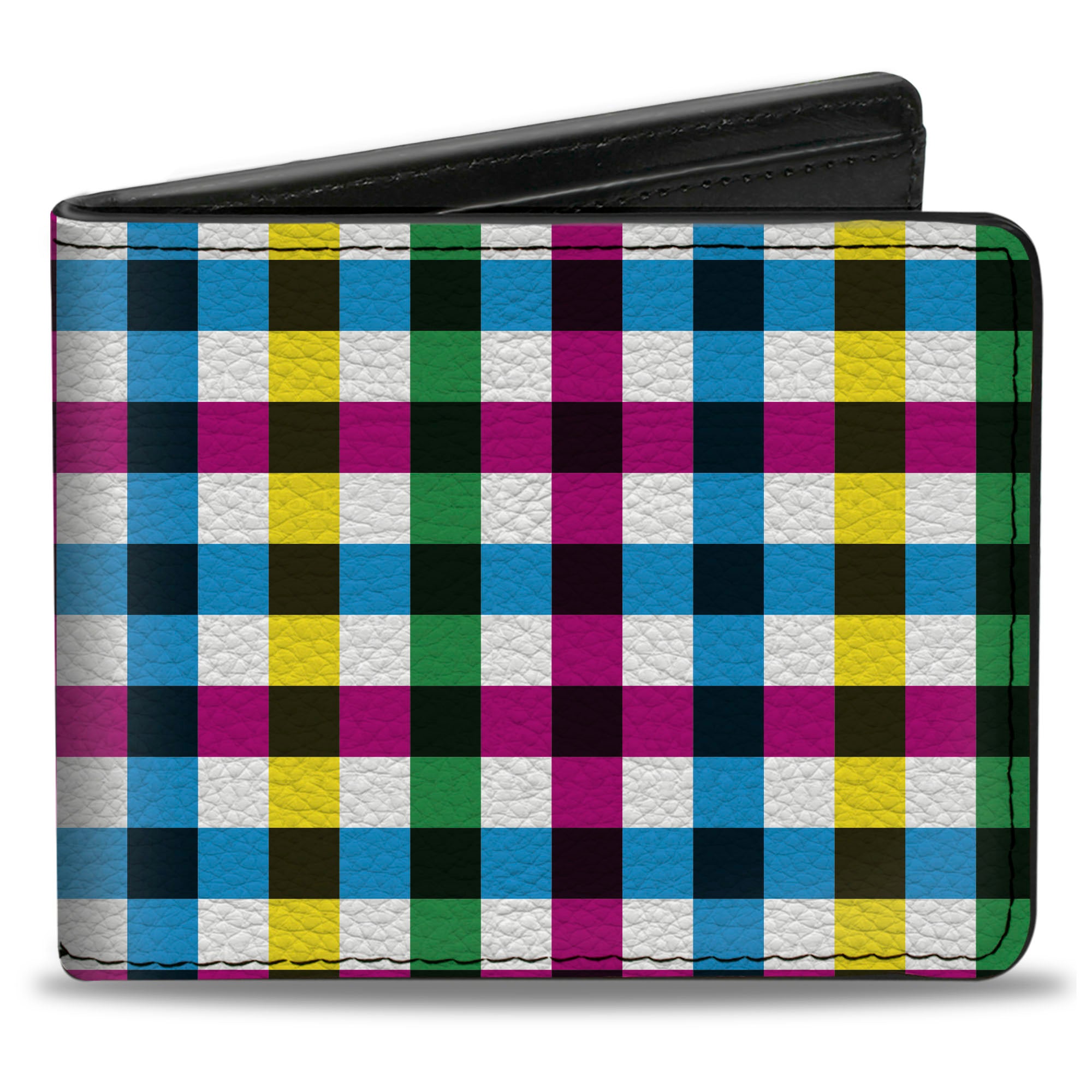 Bi-Fold Wallet - Buffalo Plaid White Multi Color Bi-Fold Wallets Buckle-Down