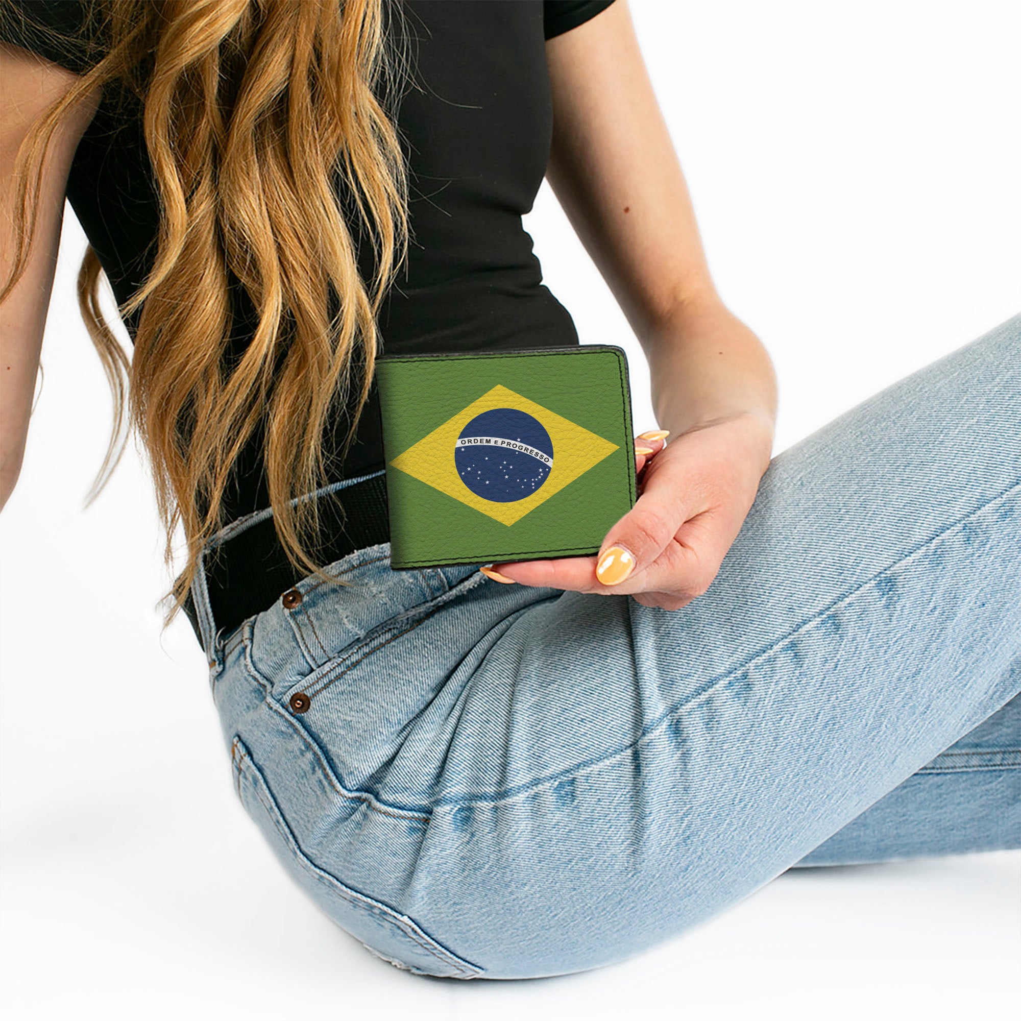Bi-Fold Wallet - Brazil Flags Bi-Fold Wallets Buckle-Down