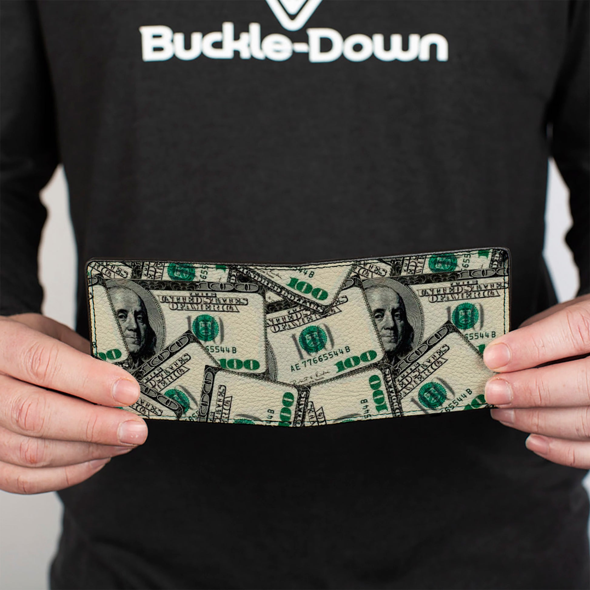 Bi-Fold Wallet - Benjamins Bi-Fold Wallets Buckle-Down