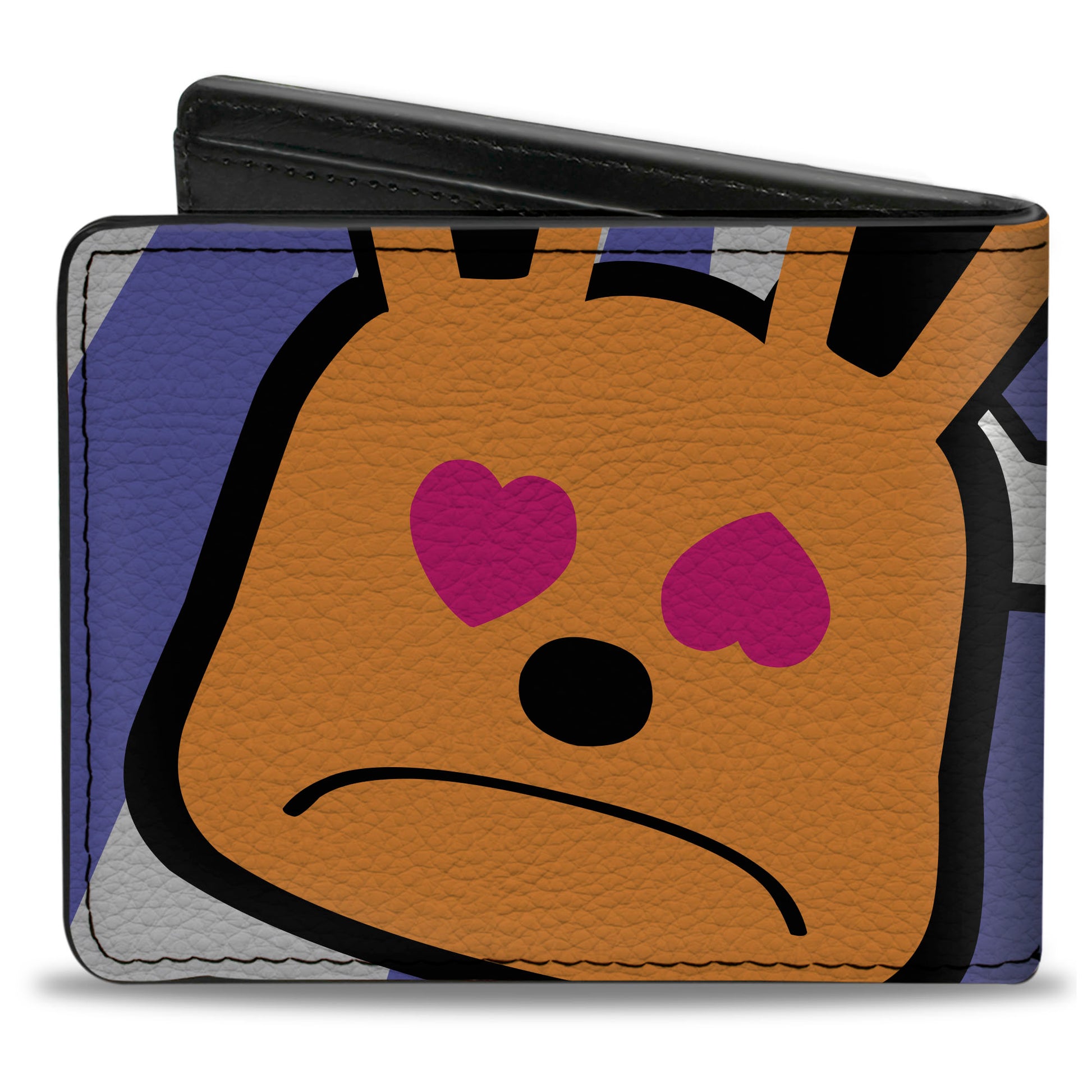 Bi-Fold Wallet - Buckle-Down Cartoon CLOSE-UP Bi-Fold Wallets Buckle-Down