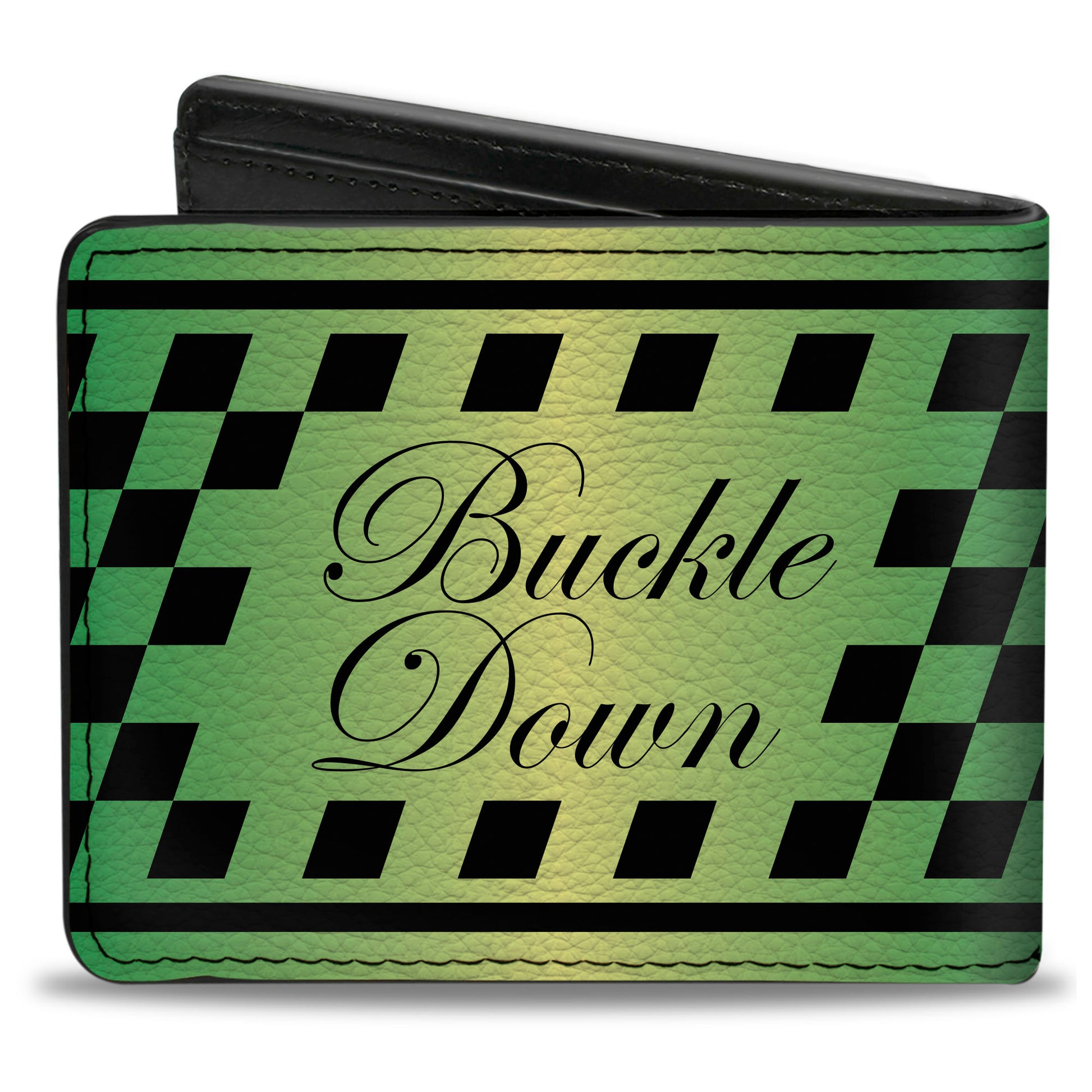 Bi-Fold Wallet - Buckle-Down Cab Stripe Green Yellow Fade Bi-Fold Wallets Buckle-Down