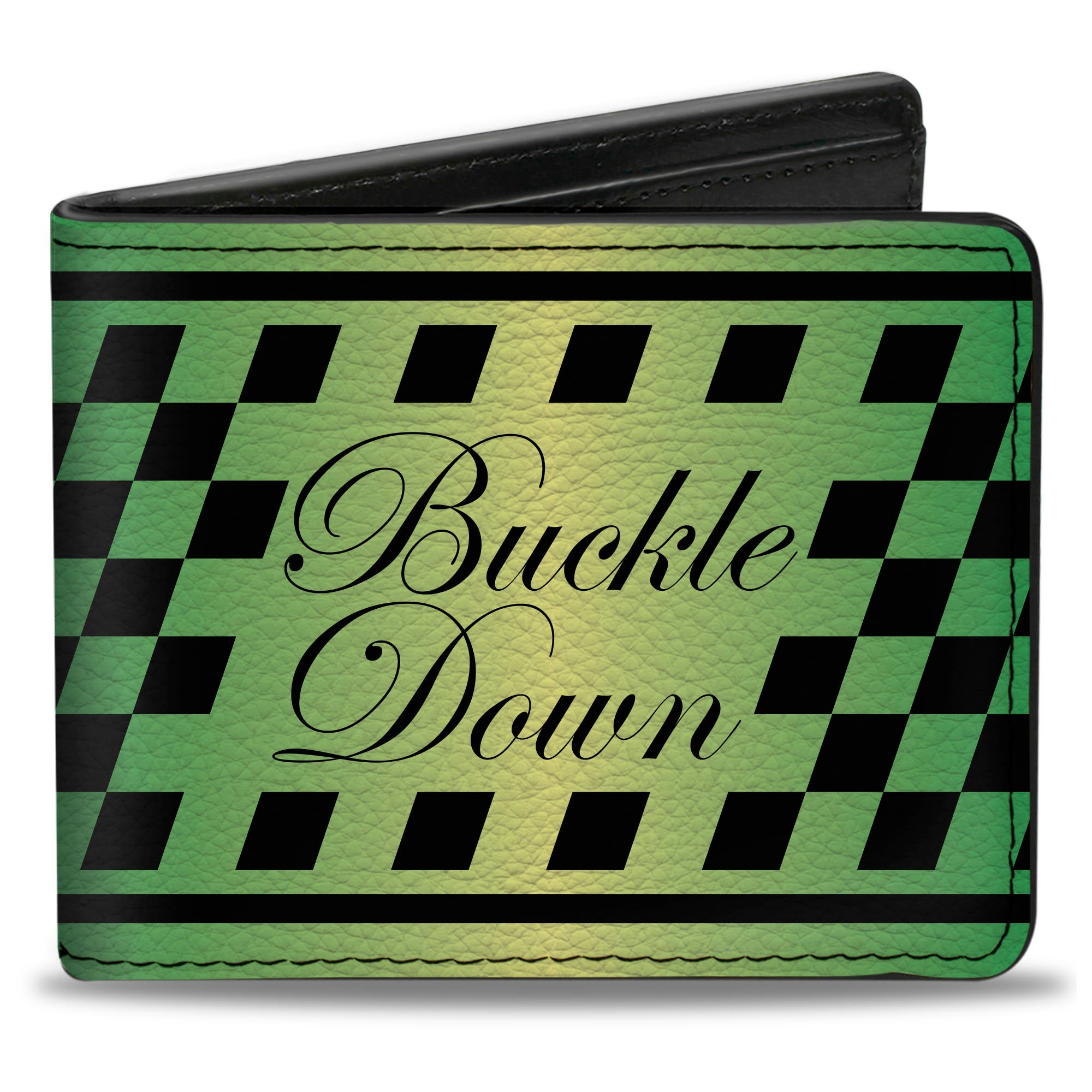Bi-Fold Wallet - Buckle-Down Cab Stripe Green Yellow Fade Bi-Fold Wallets Buckle-Down