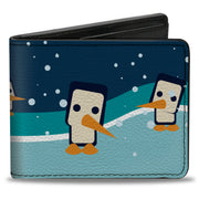 Bi-Fold Wallet - Block Penguins Navy Bi-Fold Wallets Buckle-Down