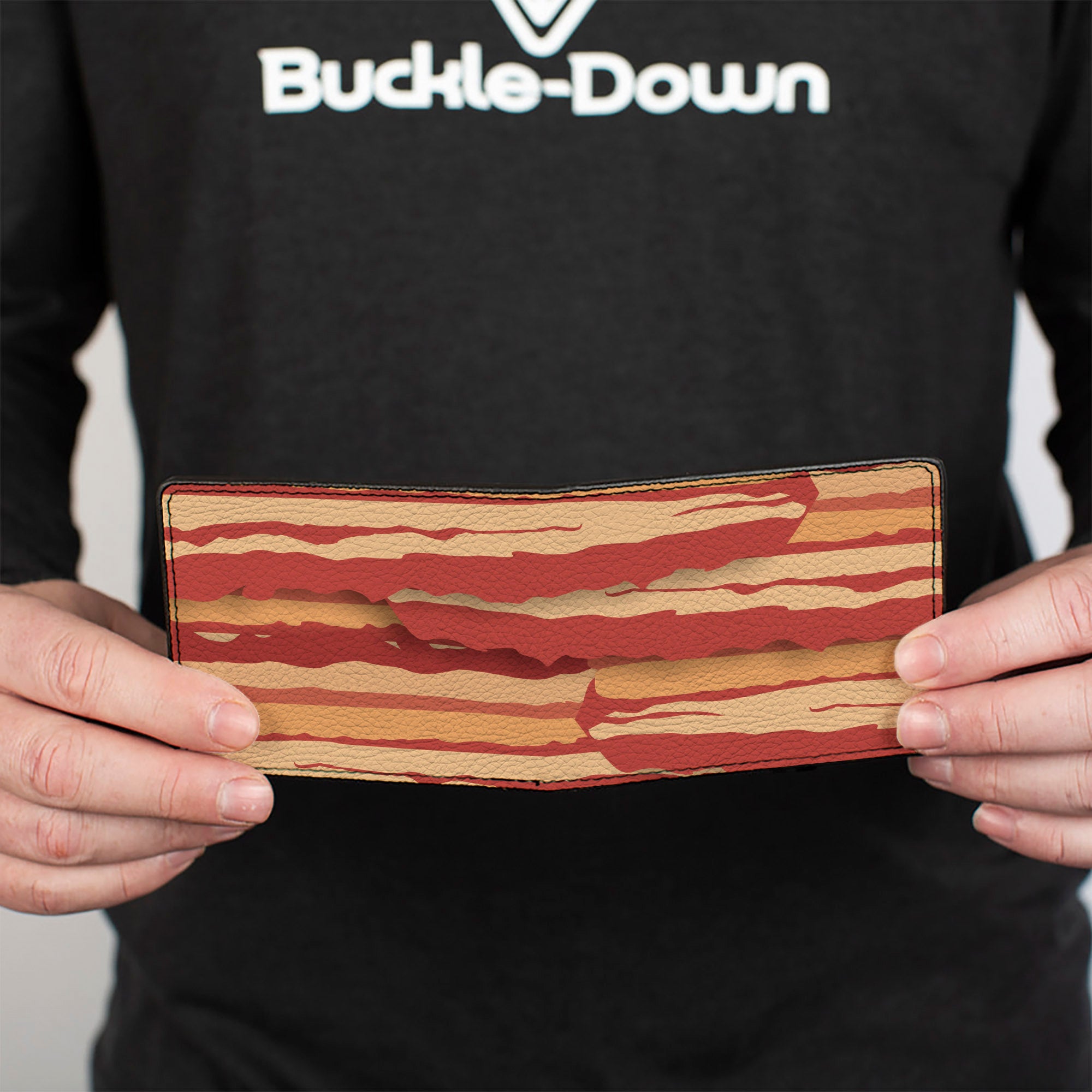 Bi-Fold Wallet - Bacon Stacked Bi-Fold Wallets Buckle-Down