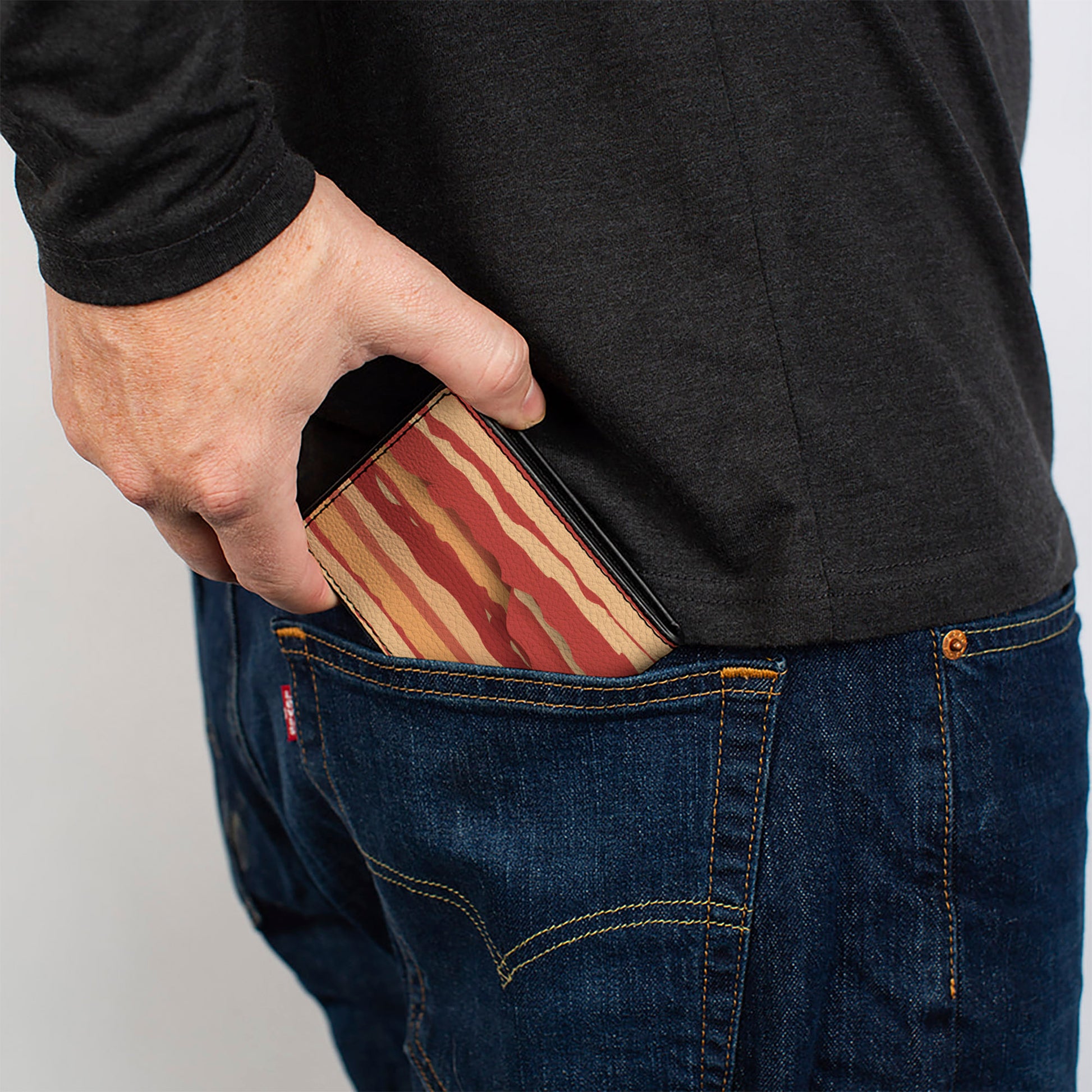 Bi-Fold Wallet - Bacon Stacked Bi-Fold Wallets Buckle-Down