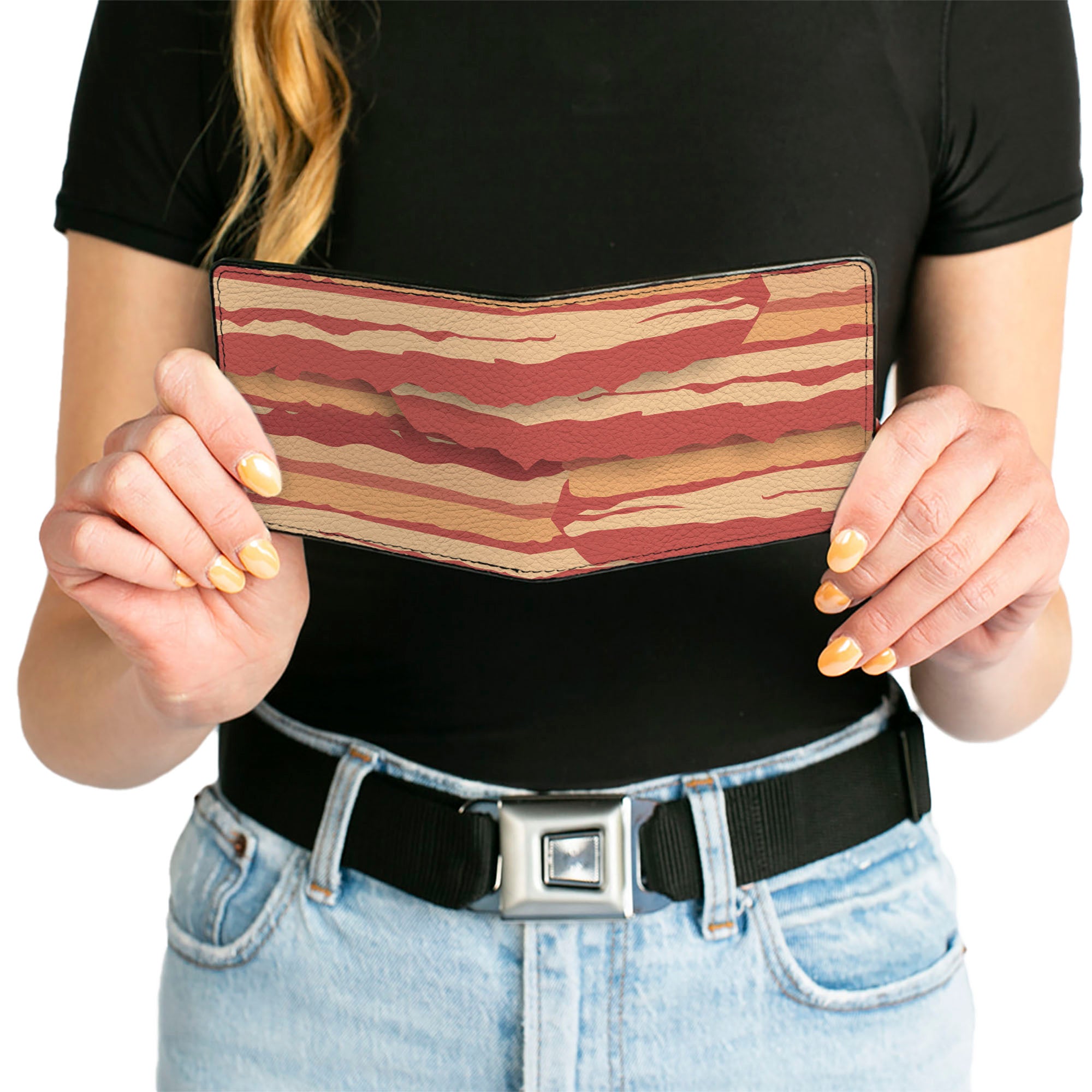 Bi-Fold Wallet - Bacon Stacked Bi-Fold Wallets Buckle-Down