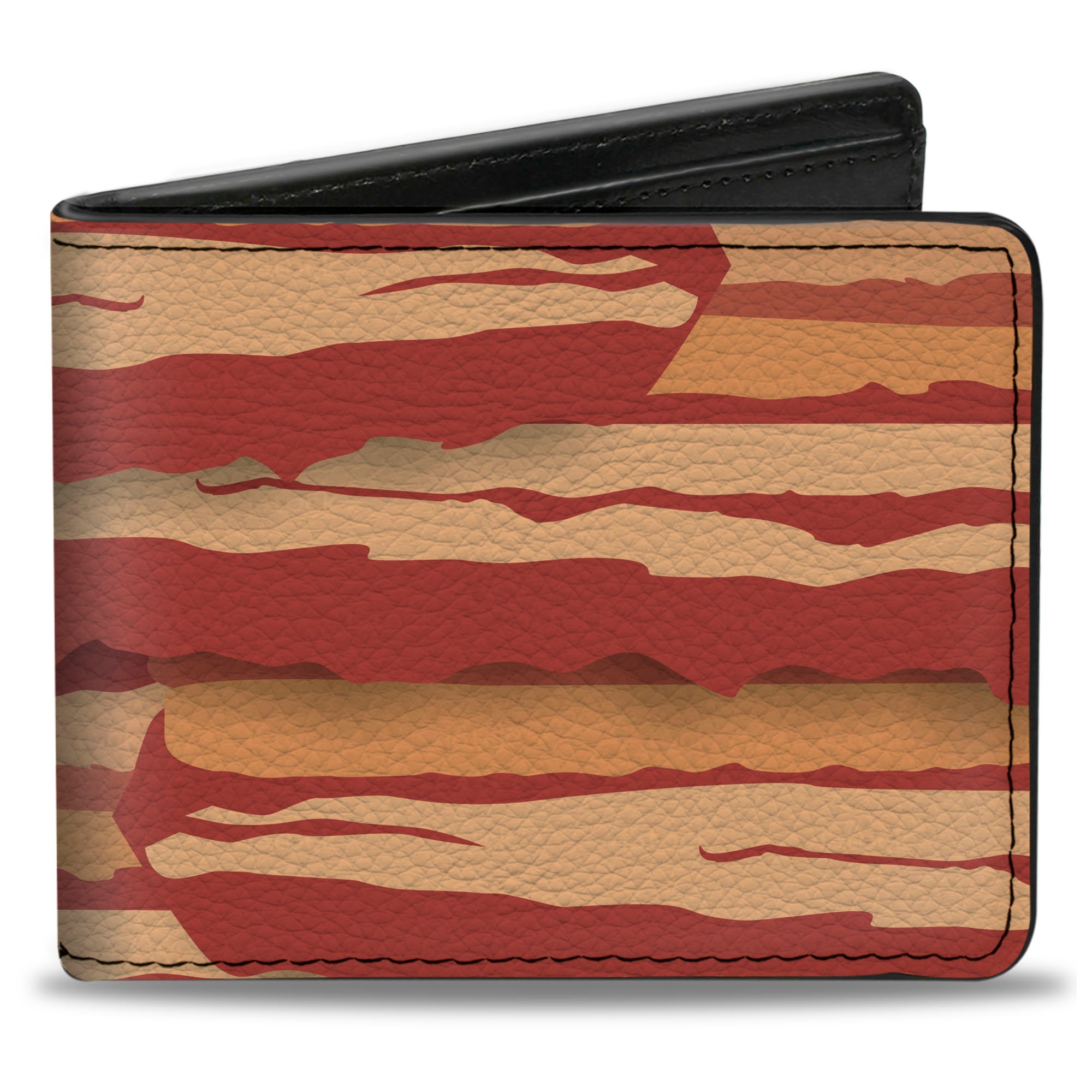 Bi-Fold Wallet - Bacon Stacked Bi-Fold Wallets Buckle-Down