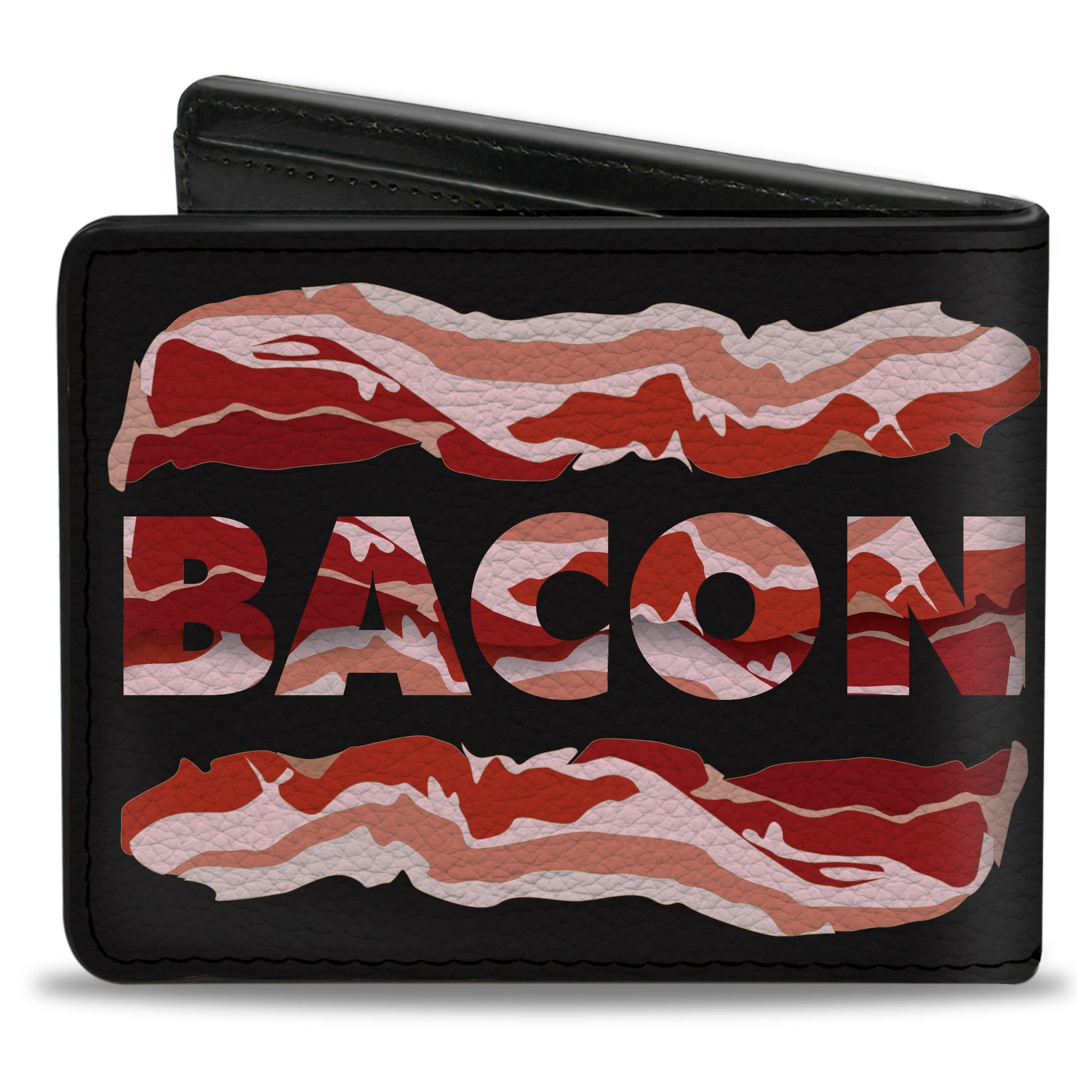 Bi-Fold Wallet - Bacon w/Text1 Bi-Fold Wallets Buckle-Down