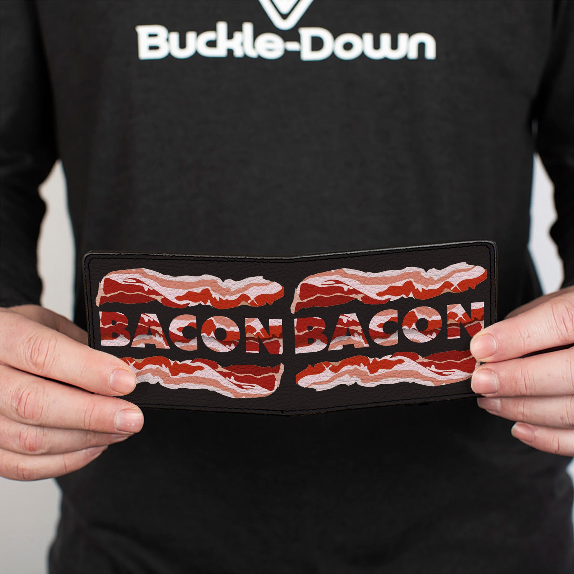 Bi-Fold Wallet - Bacon w/Text1 Bi-Fold Wallets Buckle-Down