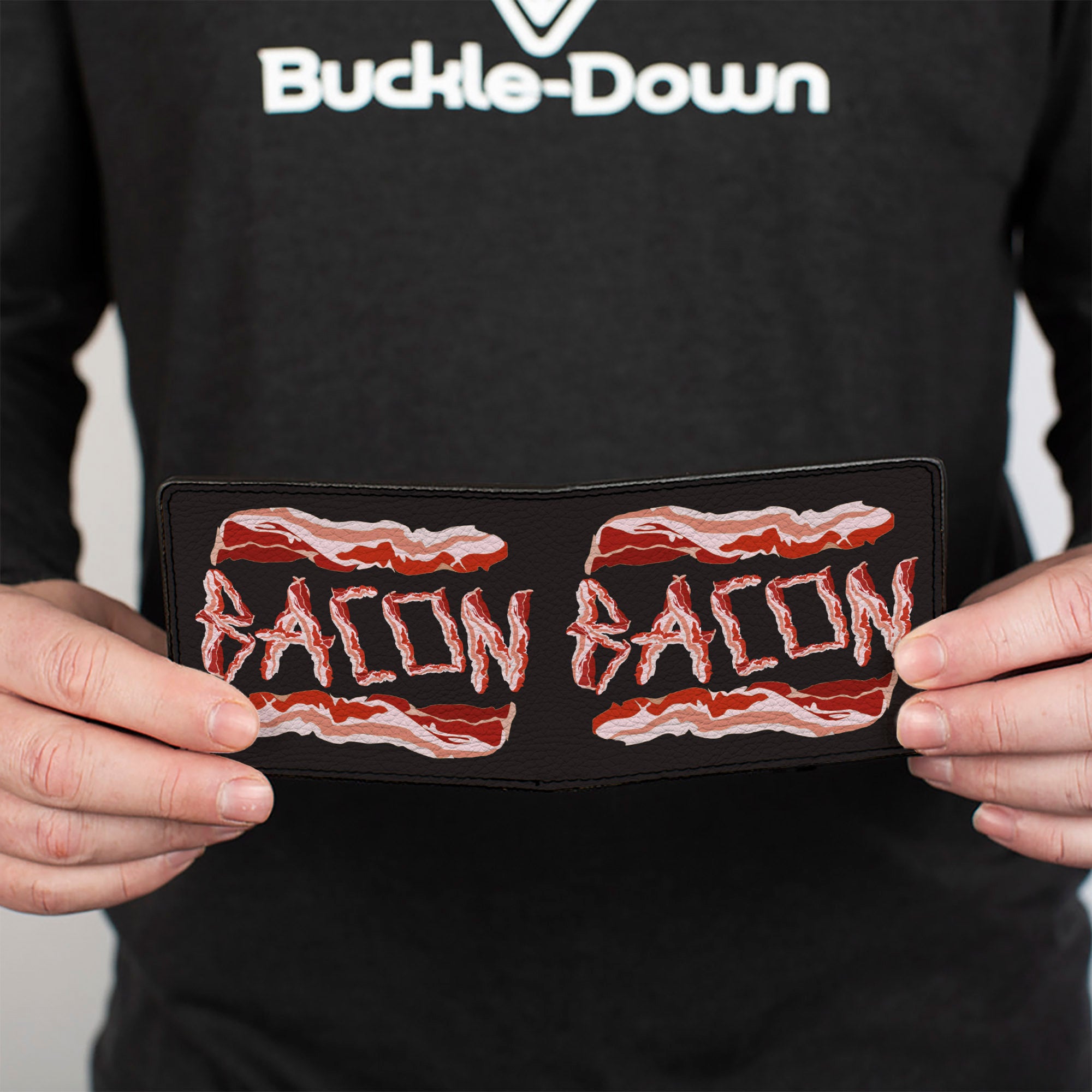 Bi-Fold Wallet - Bacon w Text2 Bi-Fold Wallets Buckle-Down