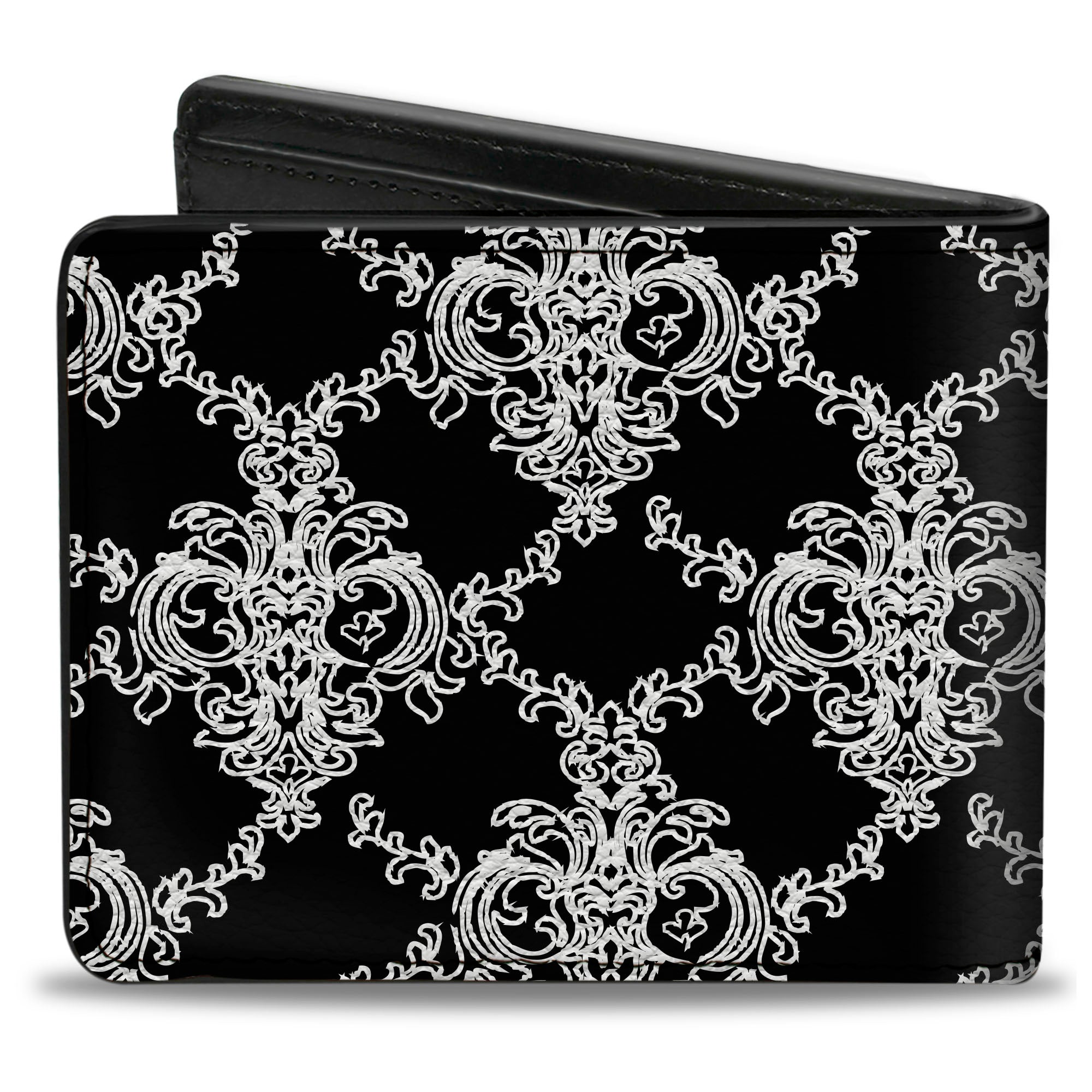 Bi-Fold Wallet - Boudoir Wallpaper Black White Bi-Fold Wallets Buckle-Down