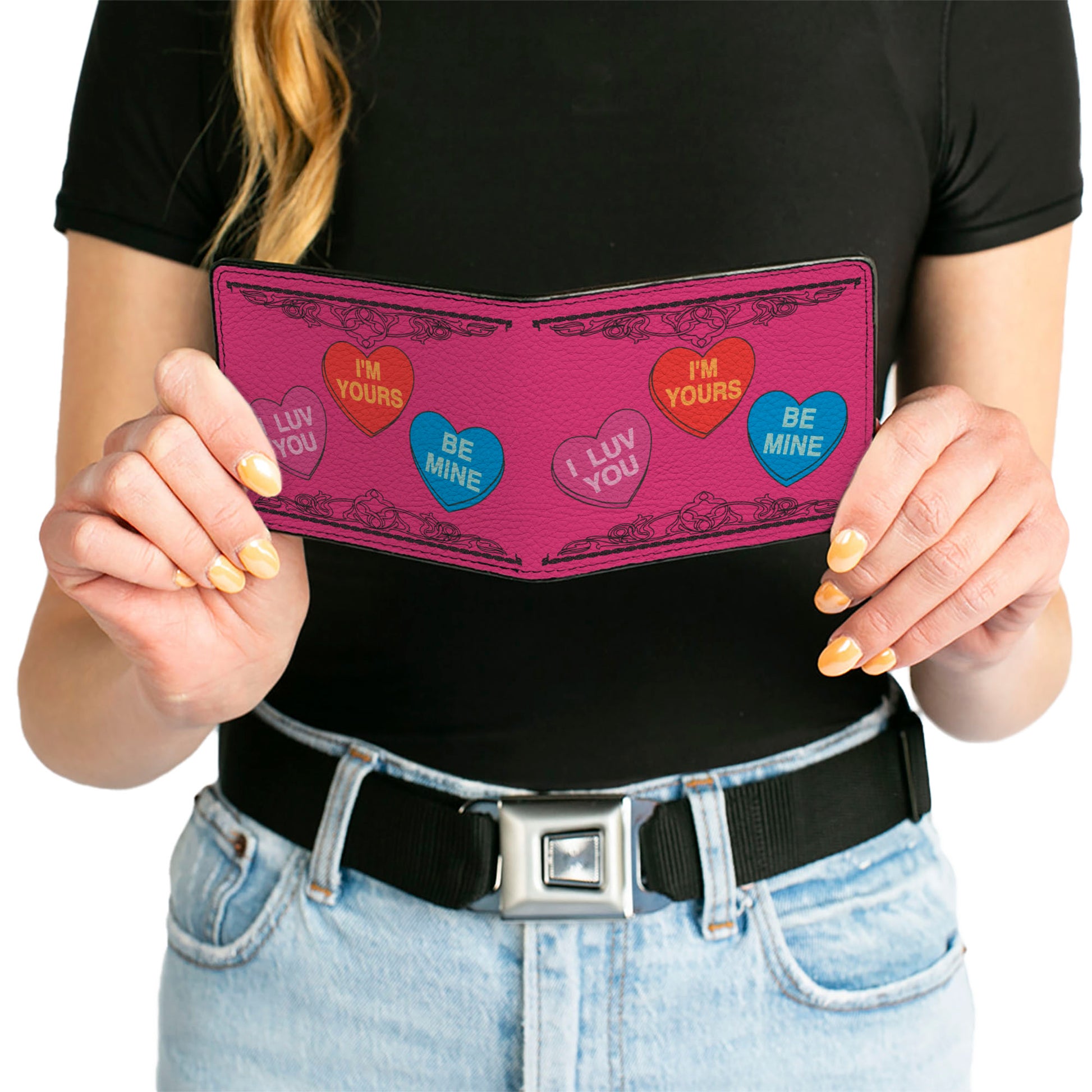 Bi-Fold Wallet - Candy Hearts Bi-Fold Wallets Buckle-Down