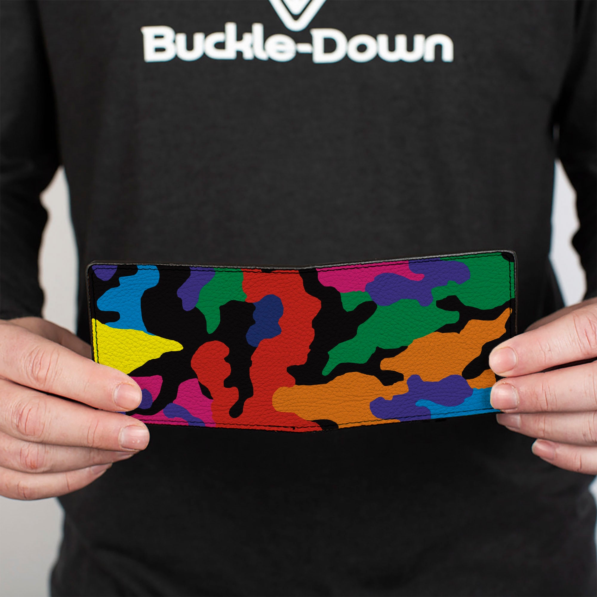 Bi-Fold Wallet - Camo Multi Neon Bi-Fold Wallets Buckle-Down