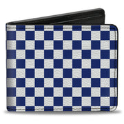 Bi-Fold Wallet - Checker BlueKU White Bi-Fold Wallets Buckle-Down