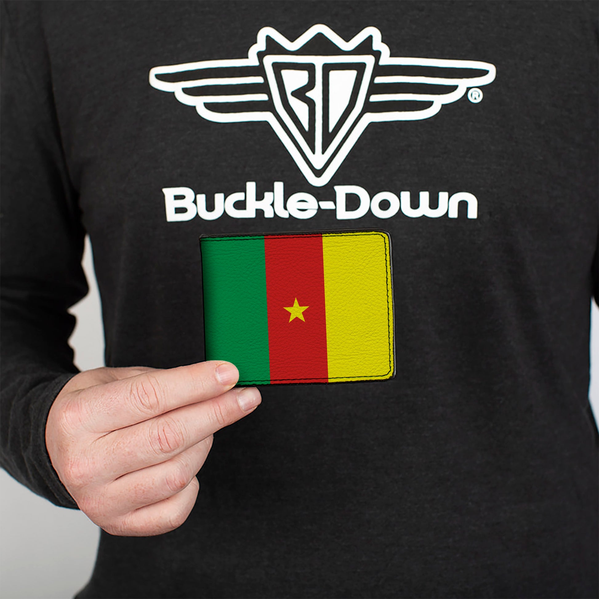 Bi-Fold Wallet - Cameroon Flags Bi-Fold Wallets Buckle-Down