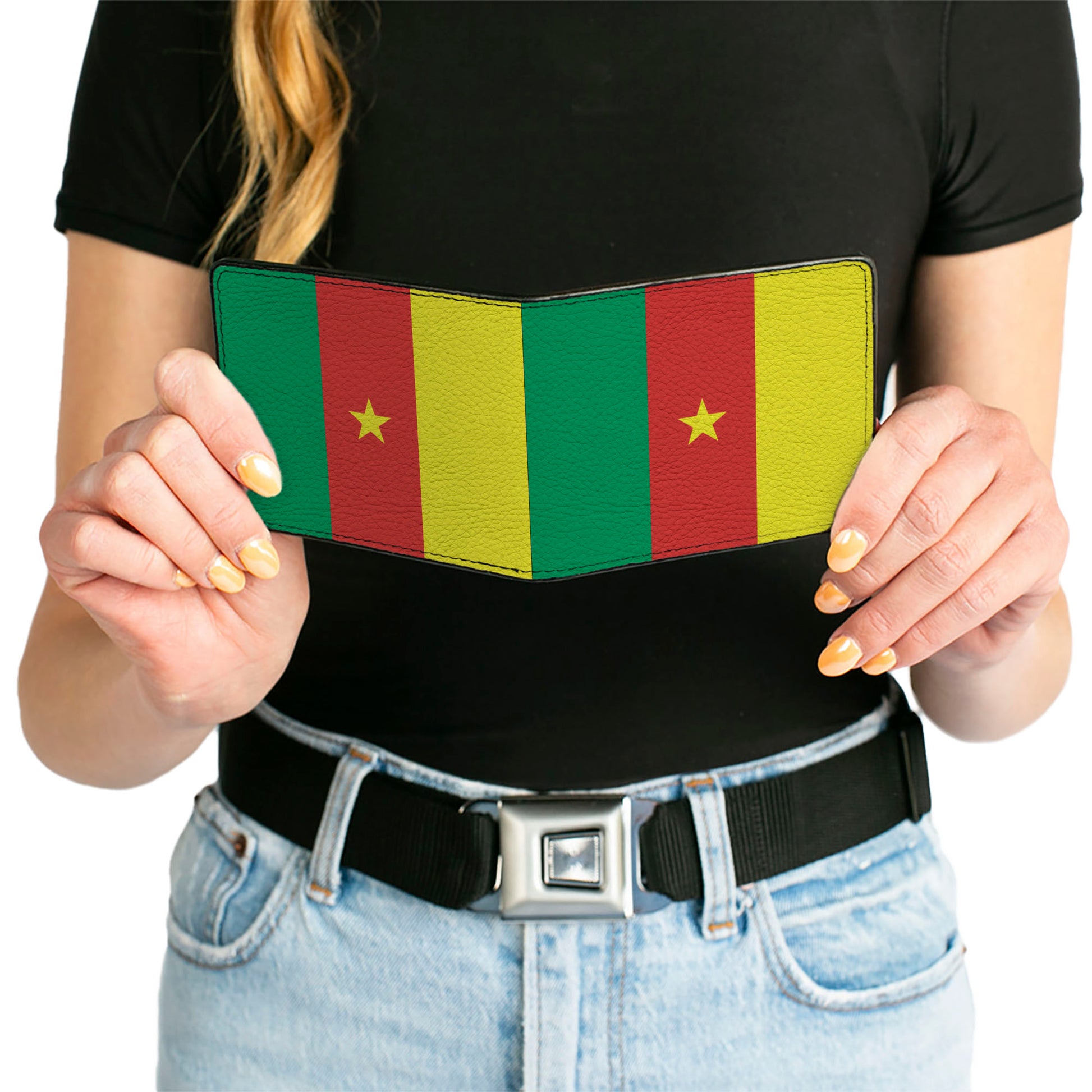 Bi-Fold Wallet - Cameroon Flags Bi-Fold Wallets Buckle-Down