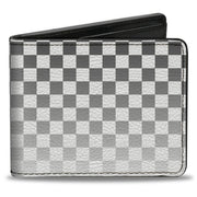 Bi-Fold Wallet - Checker Black White Fade Out Bi-Fold Wallets Buckle-Down
