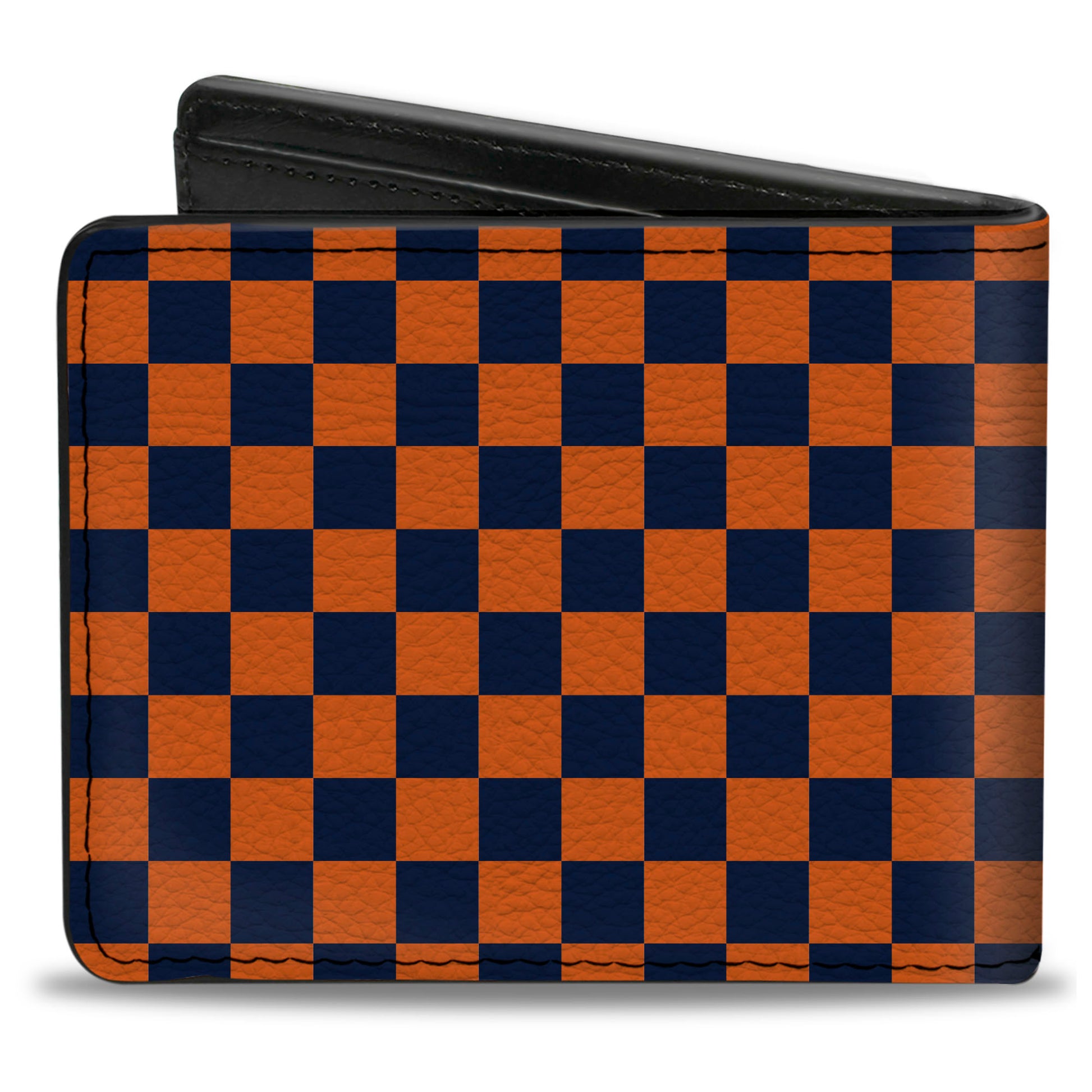 Bi-Fold Wallet - Checker Orange Blue Bi-Fold Wallets Buckle-Down