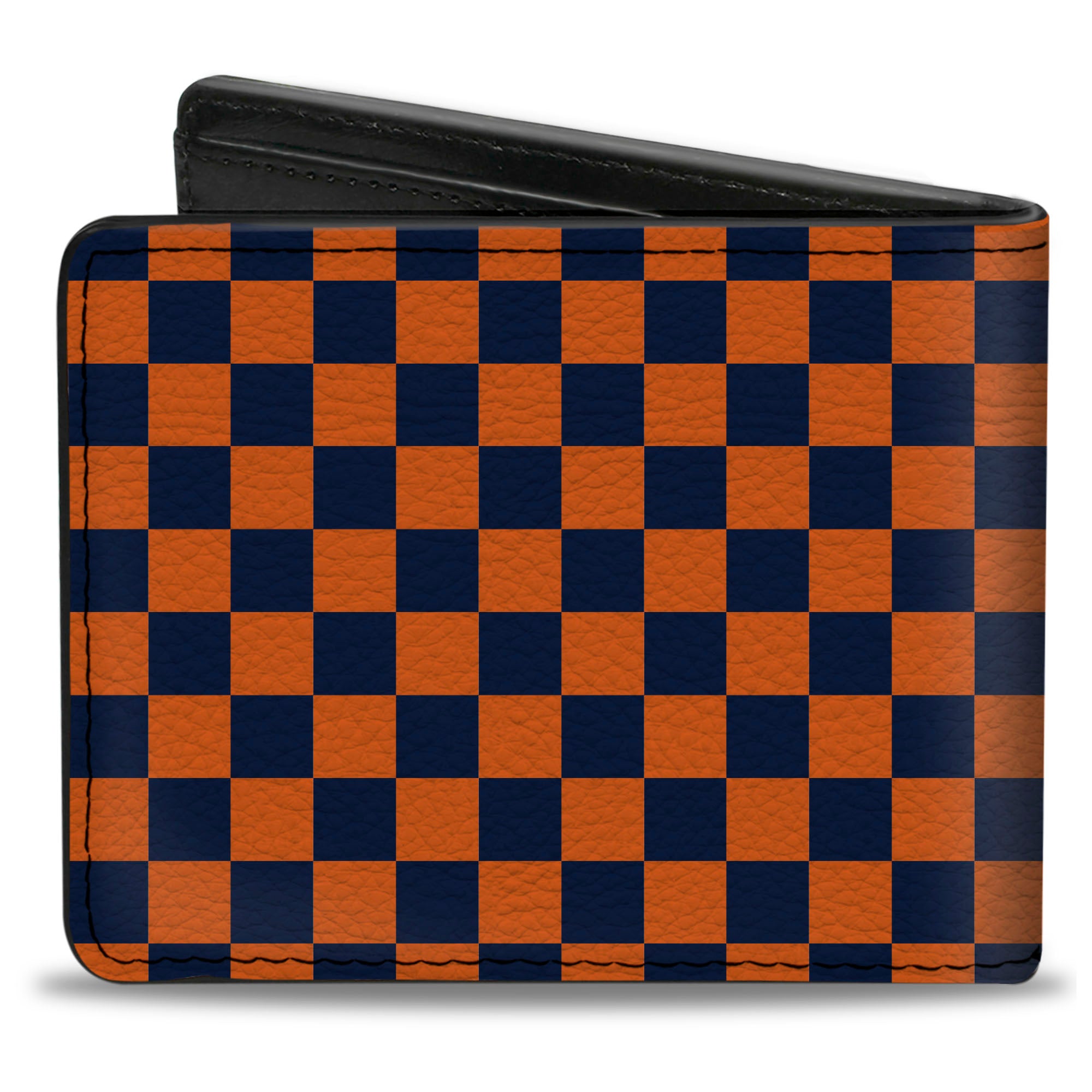 Bi-Fold Wallet - Checker Orange Blue Bi-Fold Wallets Buckle-Down
