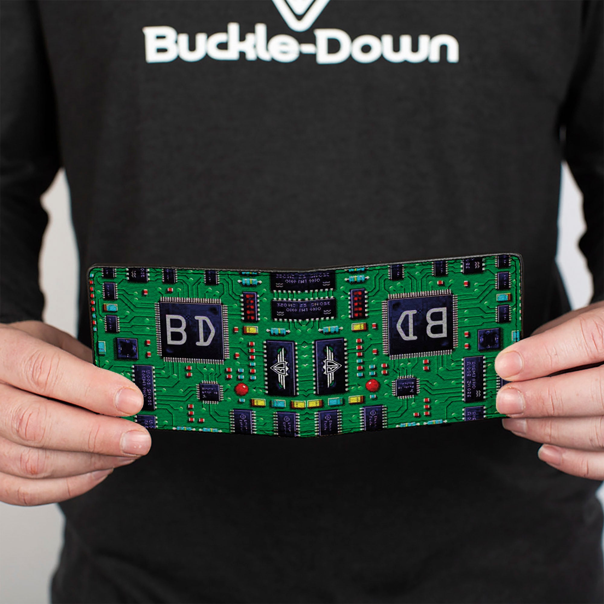 Bi-Fold Wallet - Circuit Board Bi-Fold Wallets Buckle-Down