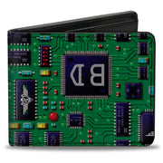 Bi-Fold Wallet - Circuit Board Bi-Fold Wallets Buckle-Down