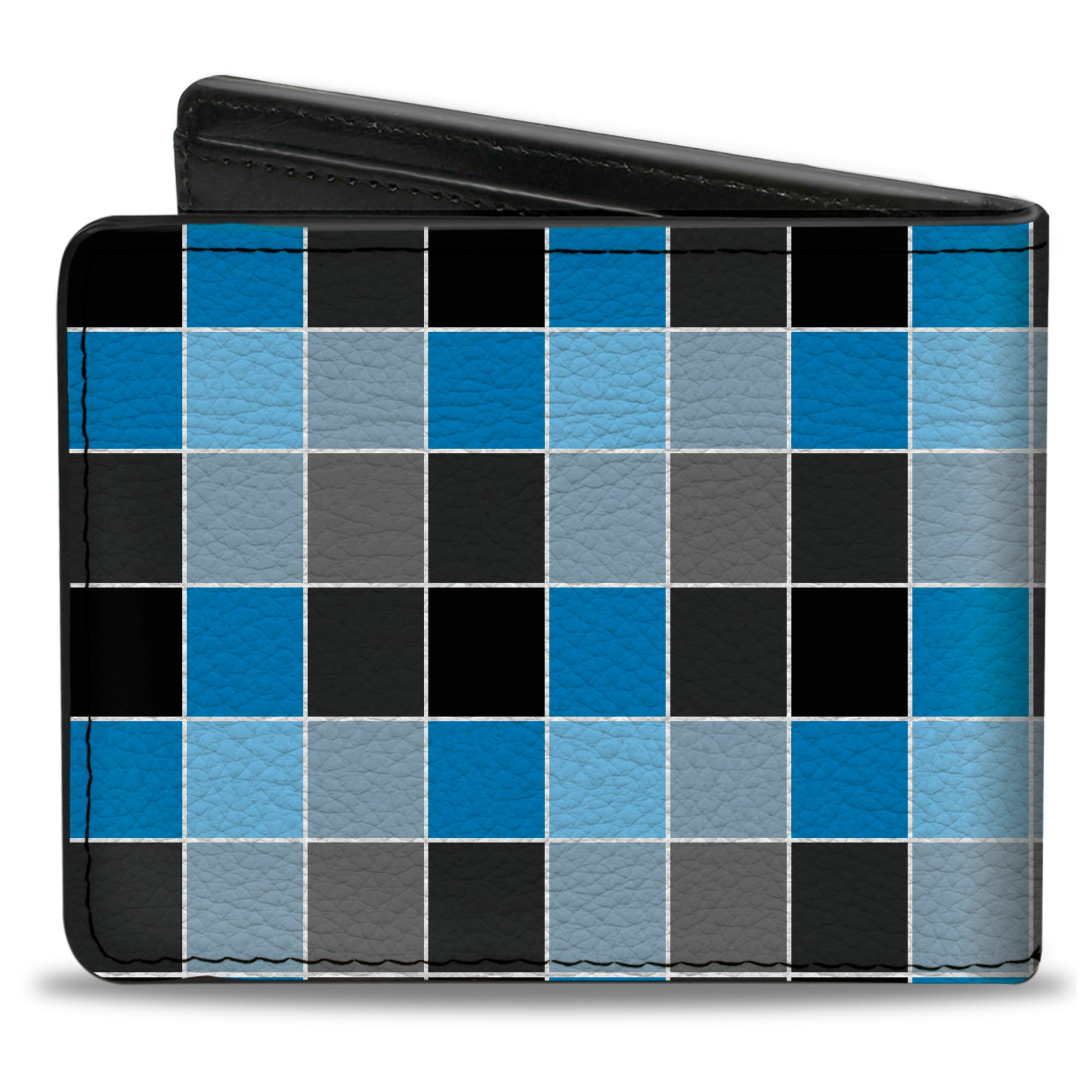 Bi-Fold Wallet - Checker Mosaic Blue Bi-Fold Wallets Buckle-Down