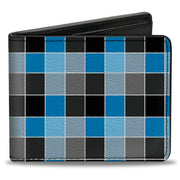 Bi-Fold Wallet - Checker Mosaic Blue Bi-Fold Wallets Buckle-Down
