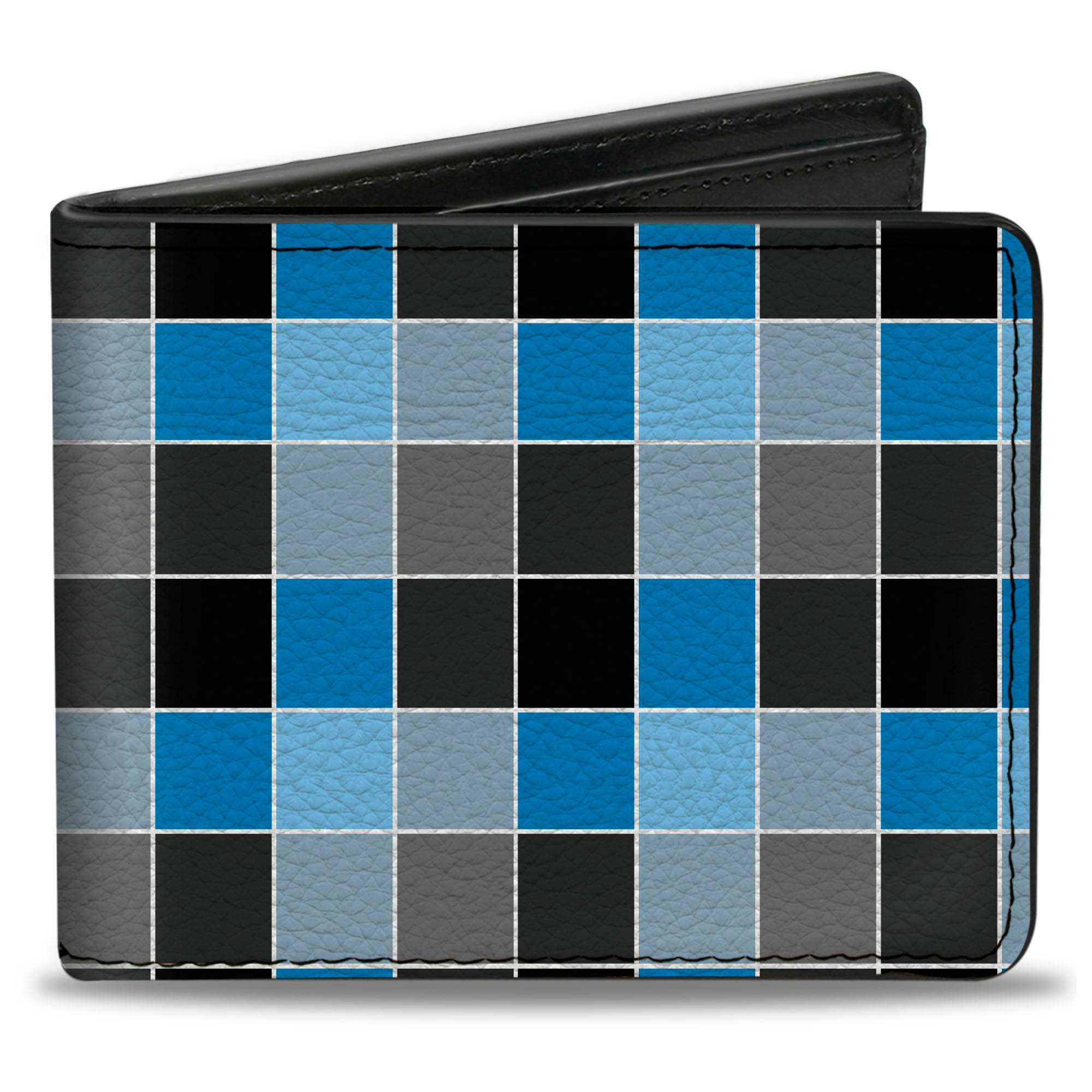 Bi-Fold Wallet - Checker Mosaic Blue Bi-Fold Wallets Buckle-Down