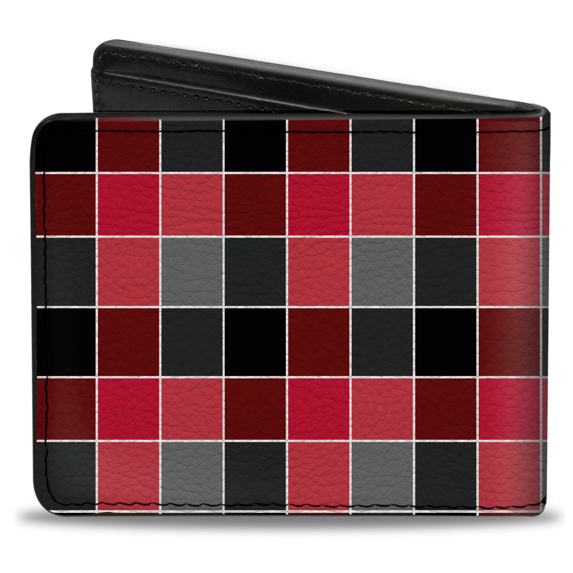 Bi-Fold Wallet - Checker Mosaic Red Bi-Fold Wallets Buckle-Down