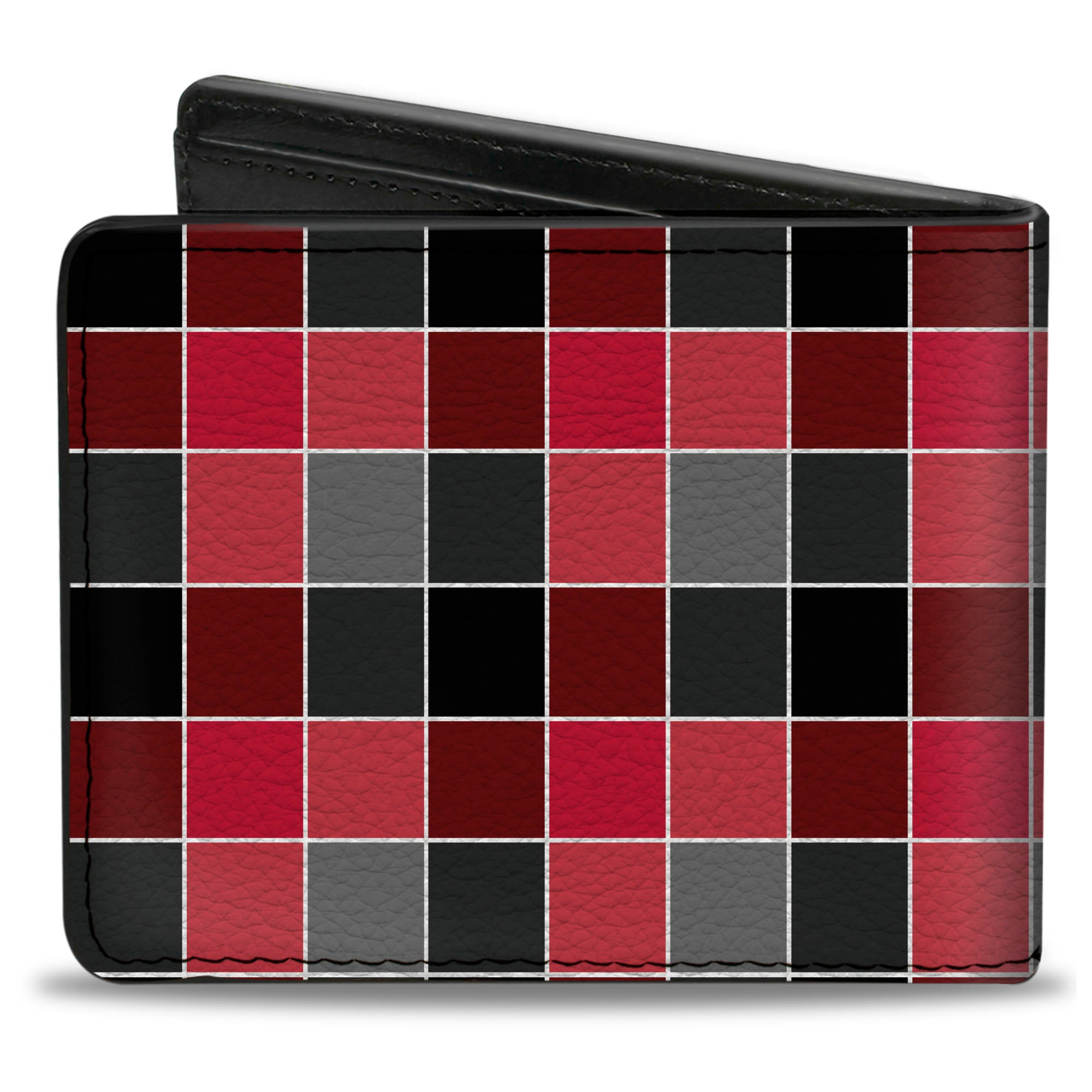 Bi-Fold Wallet - Checker Mosaic Red Bi-Fold Wallets Buckle-Down