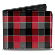 Bi-Fold Wallet - Checker Mosaic Red Bi-Fold Wallets Buckle-Down
