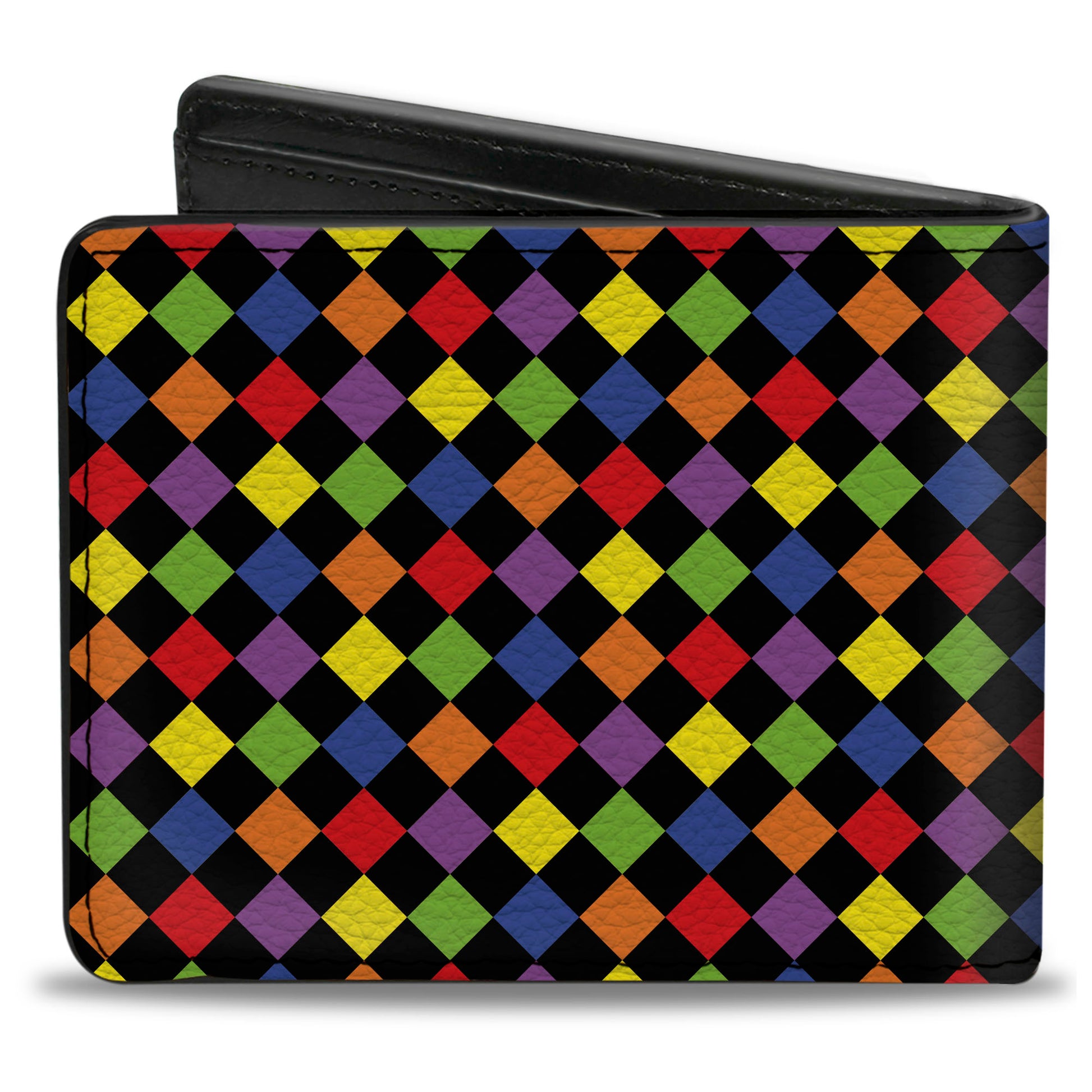 Bi-Fold Wallet - Diamonds Black Multi Neon Bi-Fold Wallets Buckle-Down