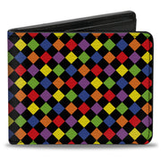 Bi-Fold Wallet - Diamonds Black Multi Neon Bi-Fold Wallets Buckle-Down