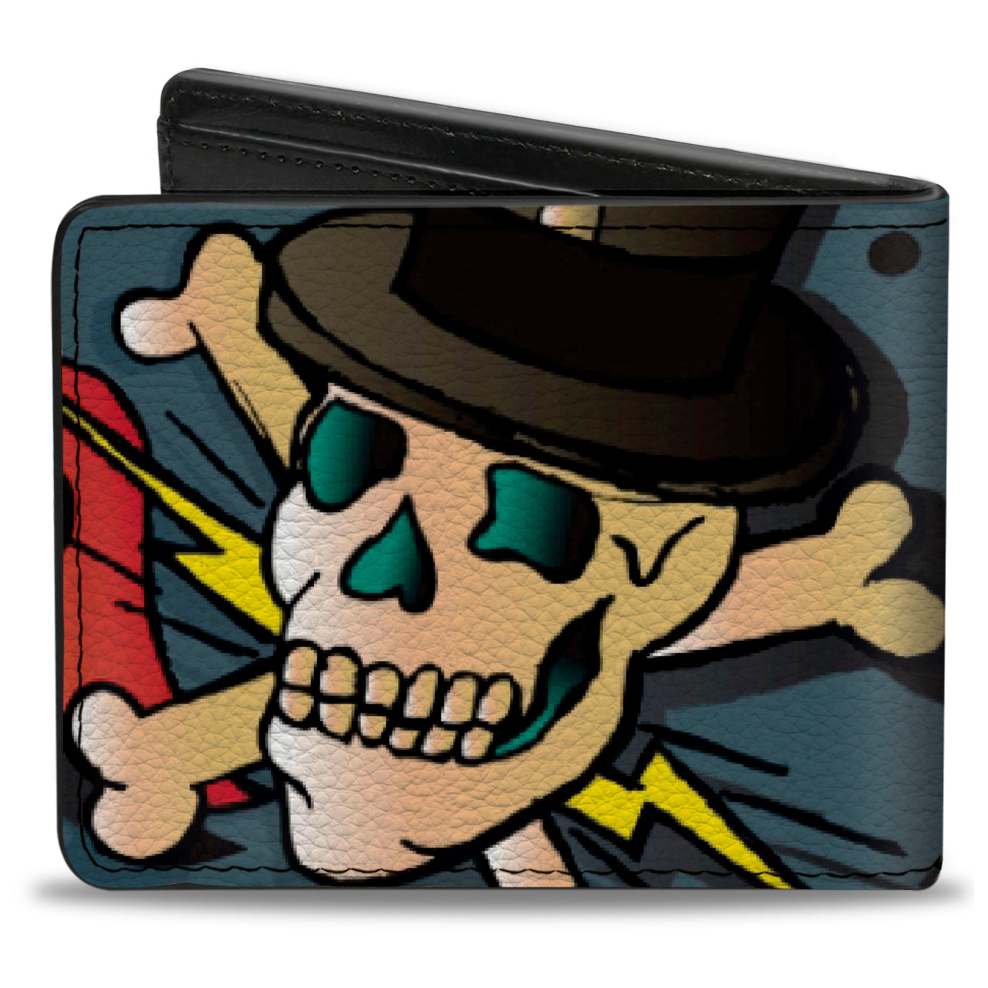 Bi-Fold Wallet - Death or Glory CLOSE-UP Gray