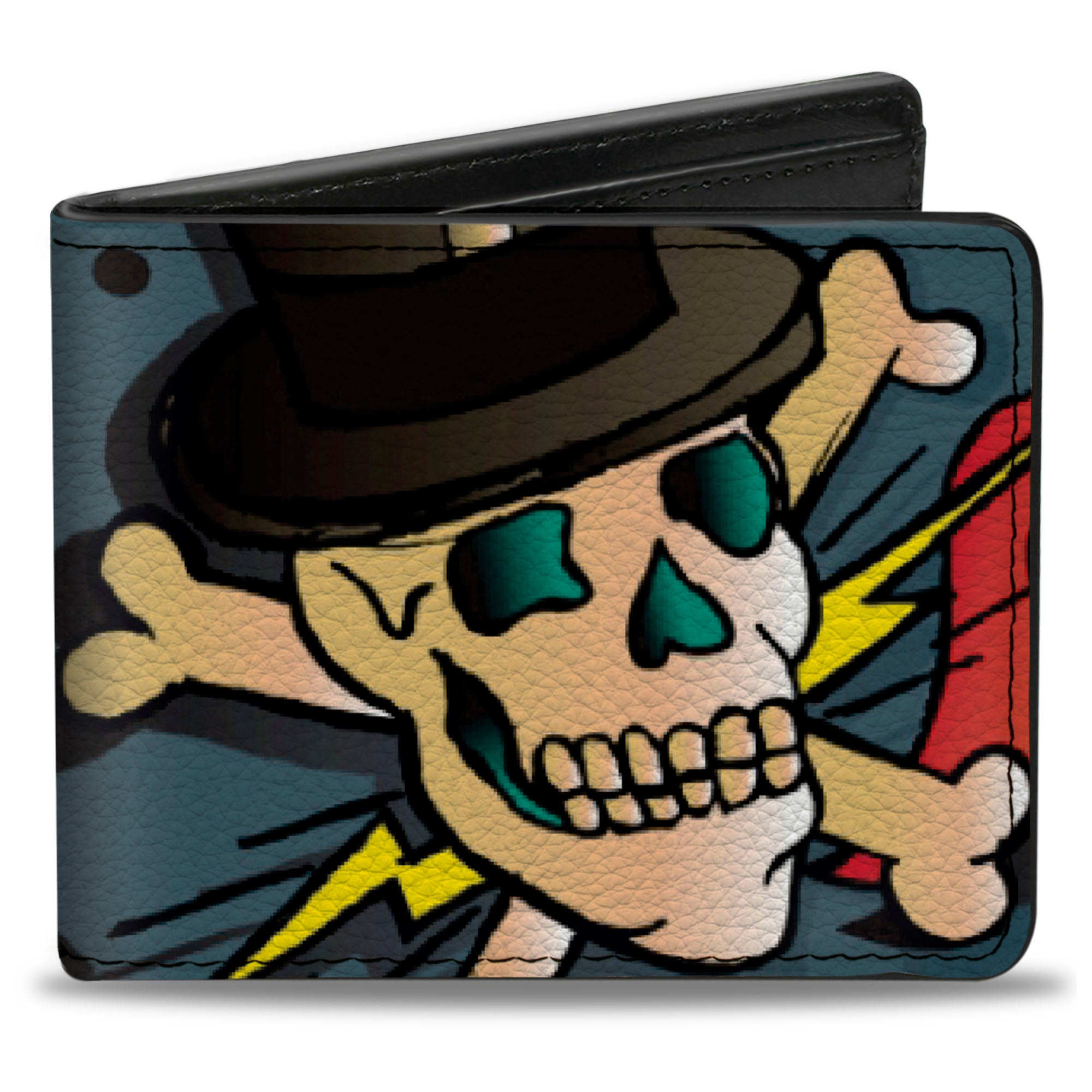 Bi-Fold Wallet - Death or Glory CLOSE-UP Gray