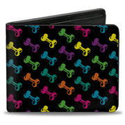 Bi-Fold Wallet - Dog Bone Black Multi Color Bi-Fold Wallets Buckle-Down