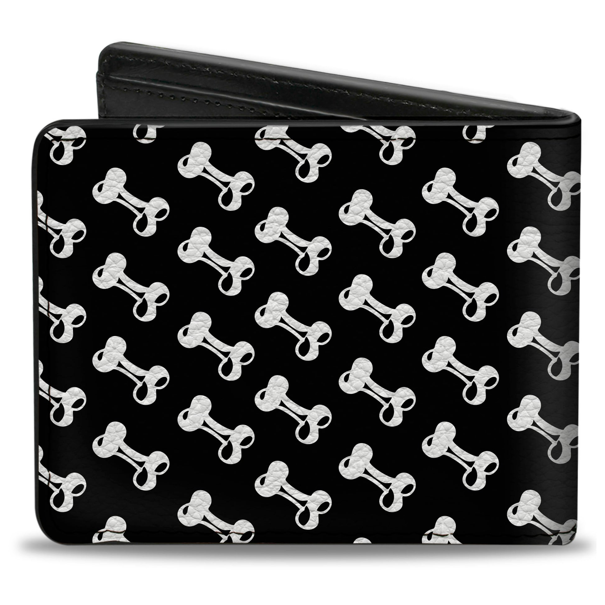 Bi-Fold Wallet - Dog Bone Black White Bi-Fold Wallets Buckle-Down