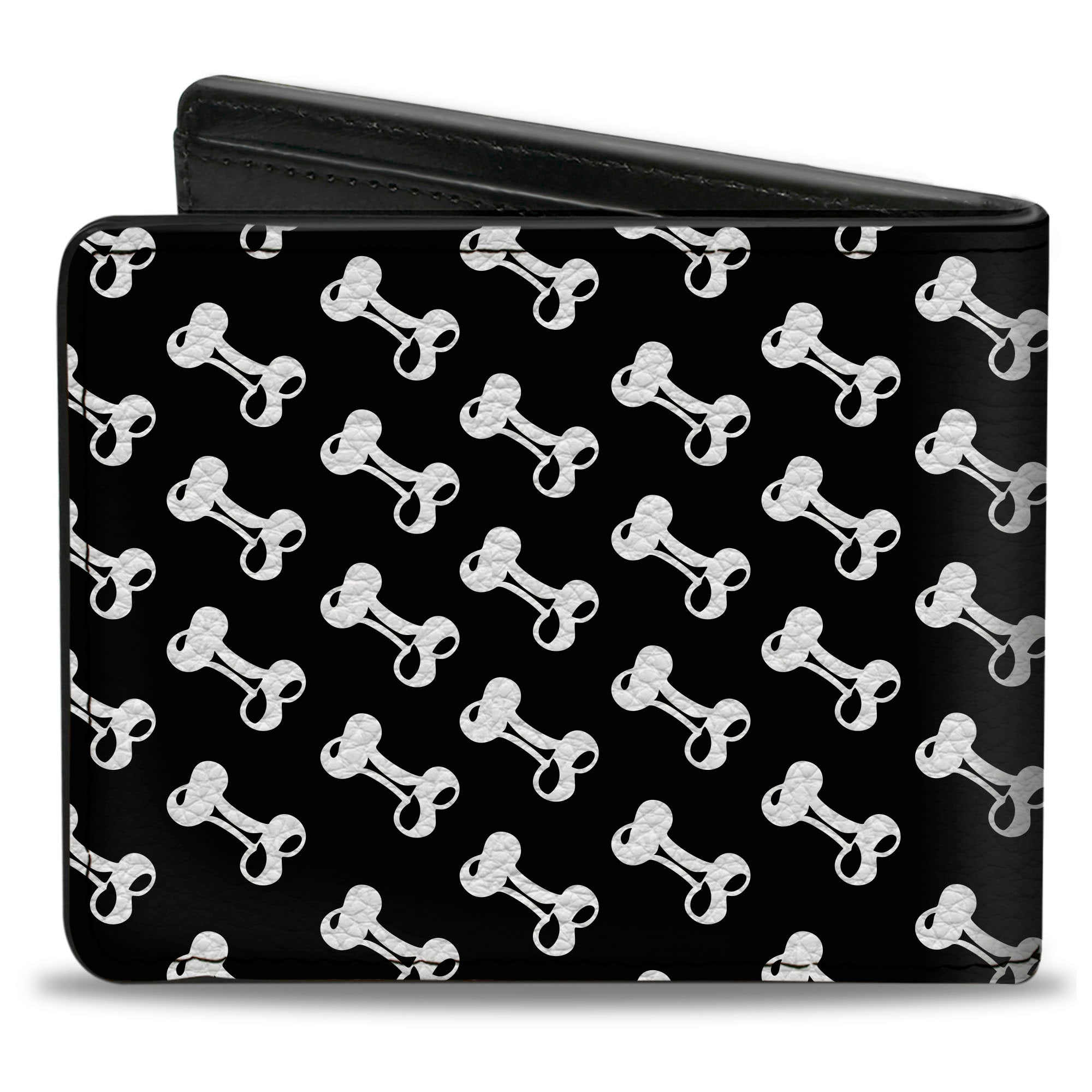 Bi-Fold Wallet - Dog Bone Black White Bi-Fold Wallets Buckle-Down