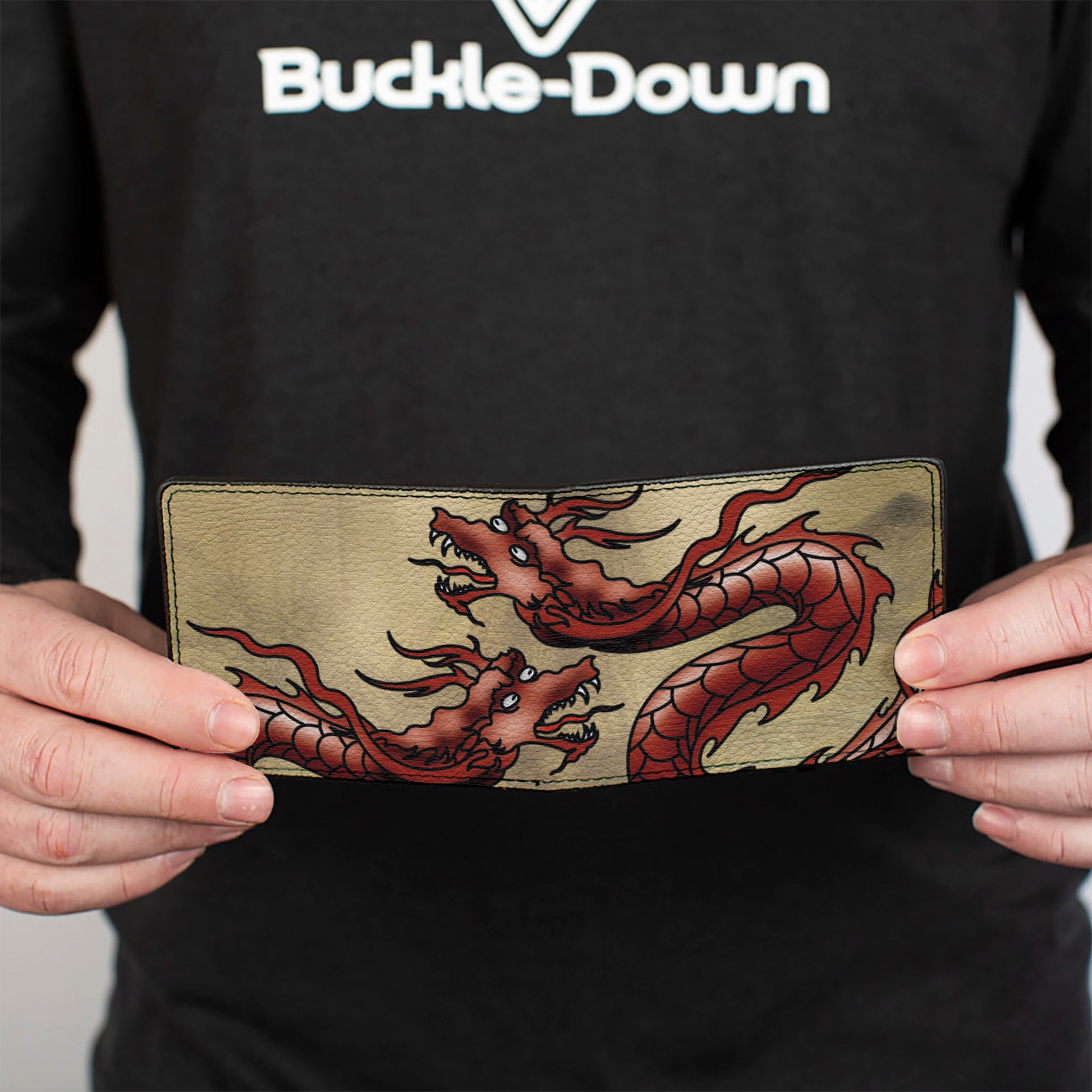 Bi-Fold Wallet - Dragons Tan Bi-Fold Wallets Buckle-Down