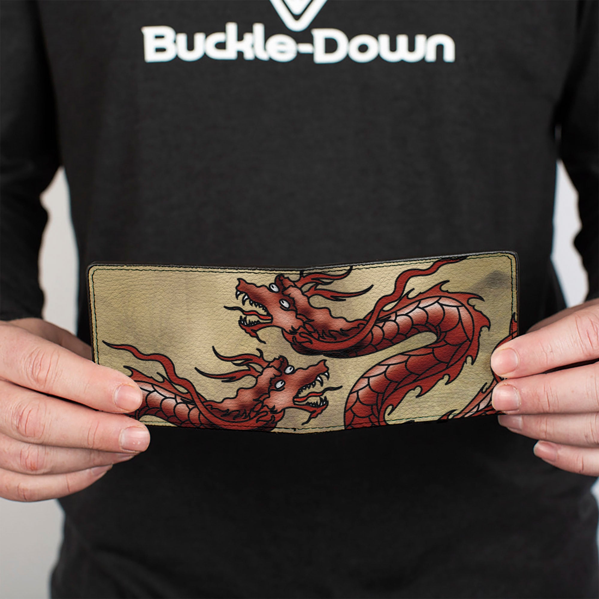 Bi-Fold Wallet - Dragons Tan Bi-Fold Wallets Buckle-Down