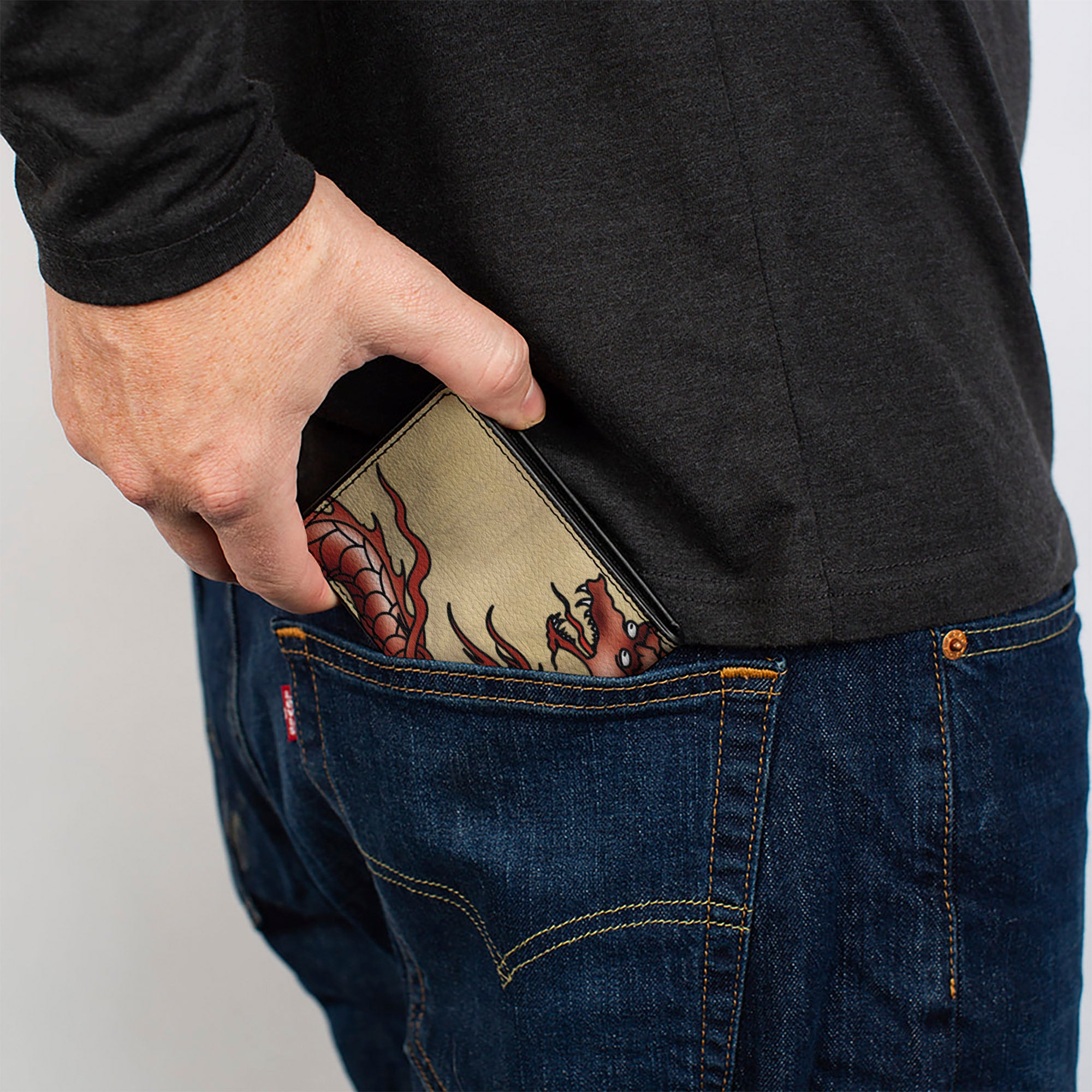 Bi-Fold Wallet - Dragons Tan Bi-Fold Wallets Buckle-Down