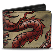 Bi-Fold Wallet - Dragons Tan Bi-Fold Wallets Buckle-Down