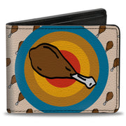 Bi-Fold Wallet - Drumstick Target Bi-Fold Wallets Buckle-Down